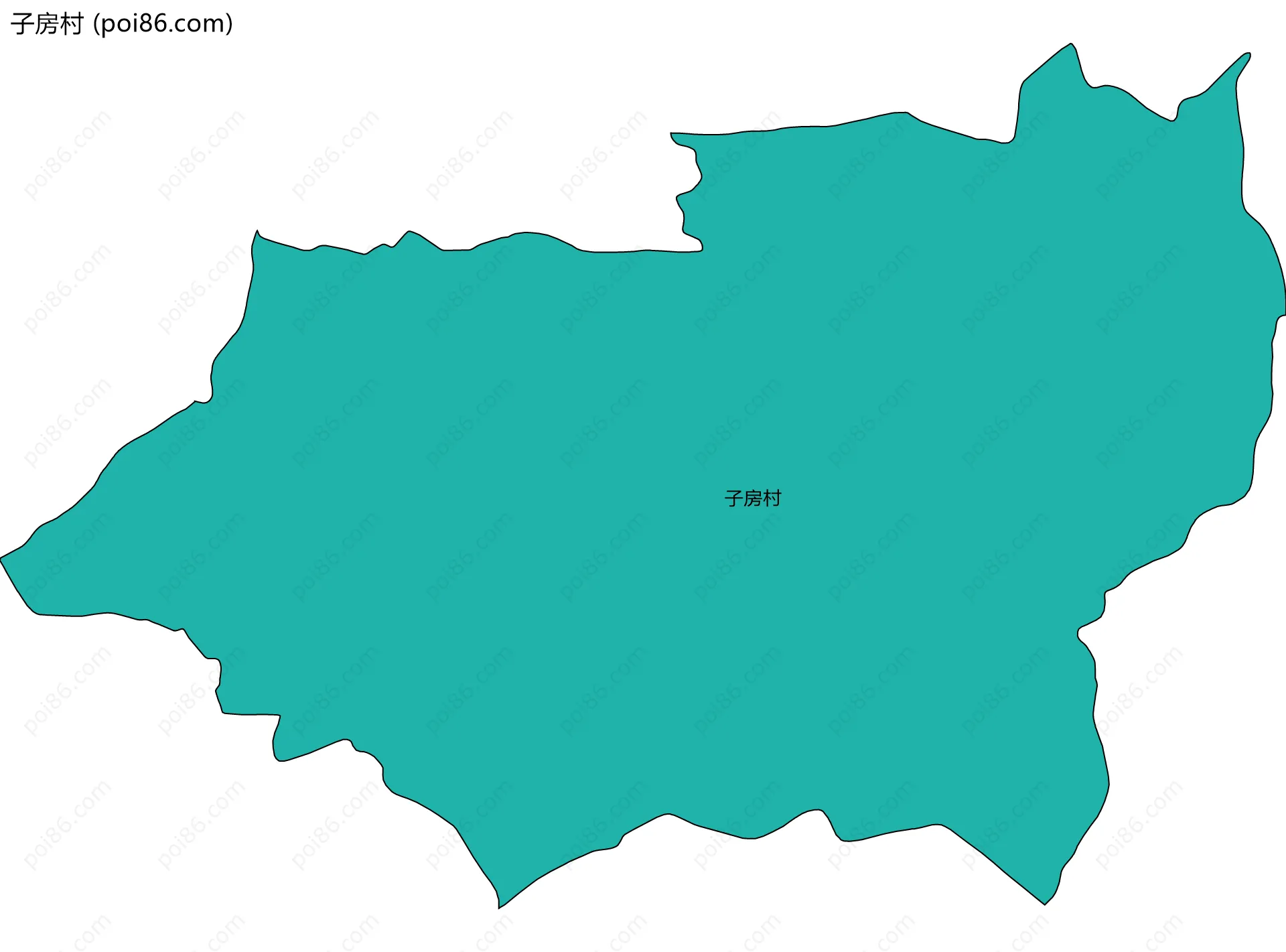 子房村边界地图