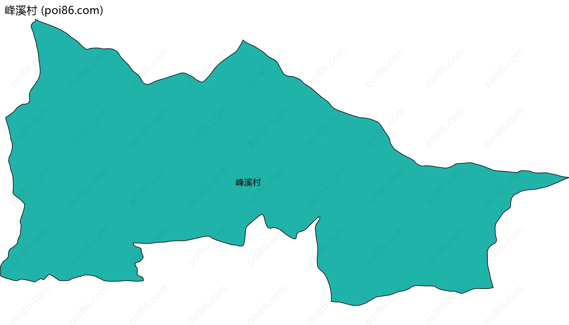 峰溪村边界地图