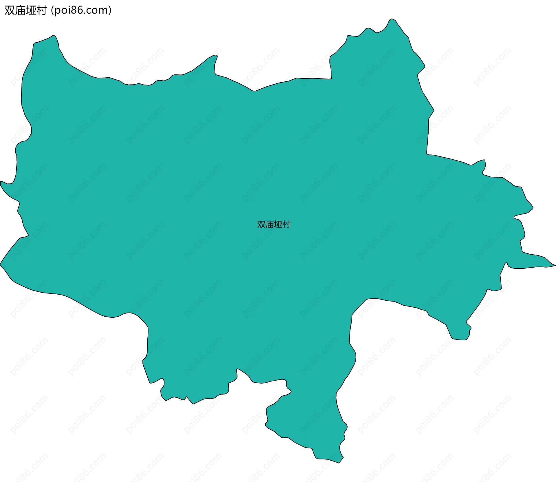双庙垭村边界地图