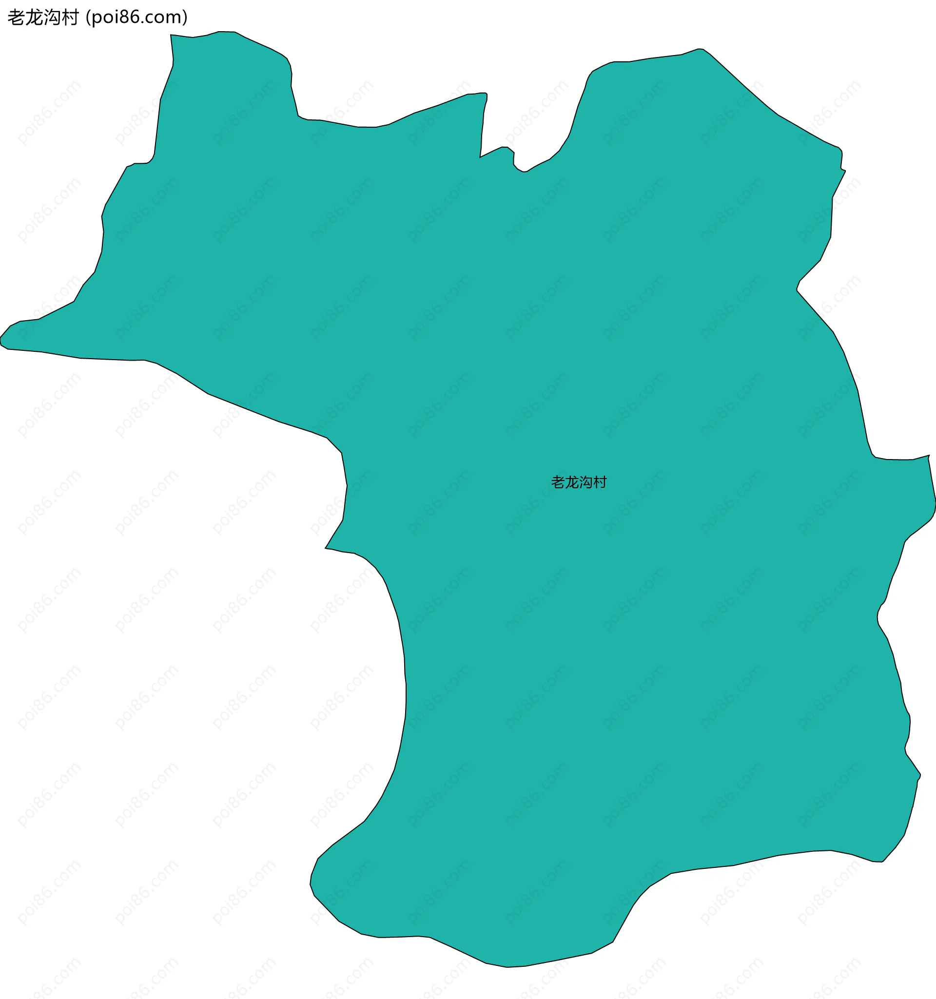 老龙沟村边界地图