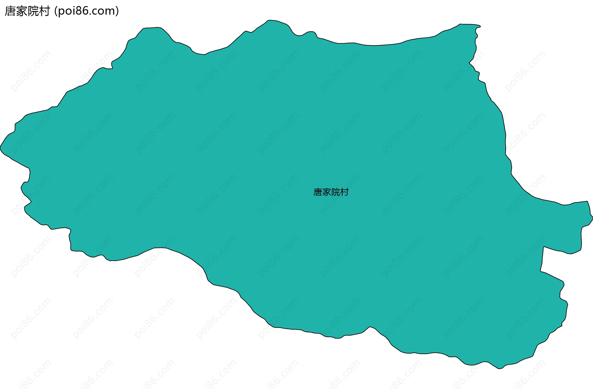 唐家院村边界地图