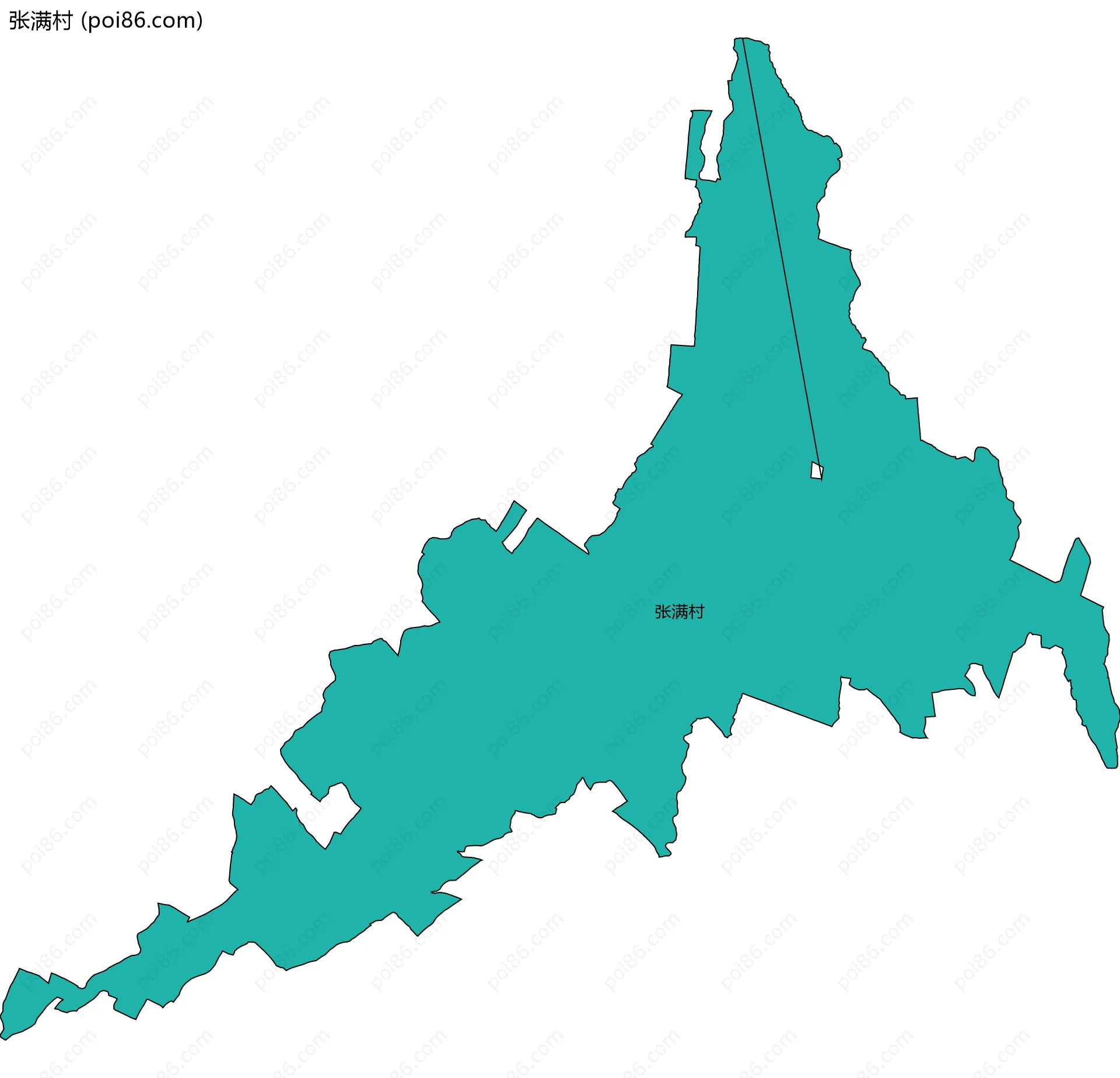 张满村边界地图