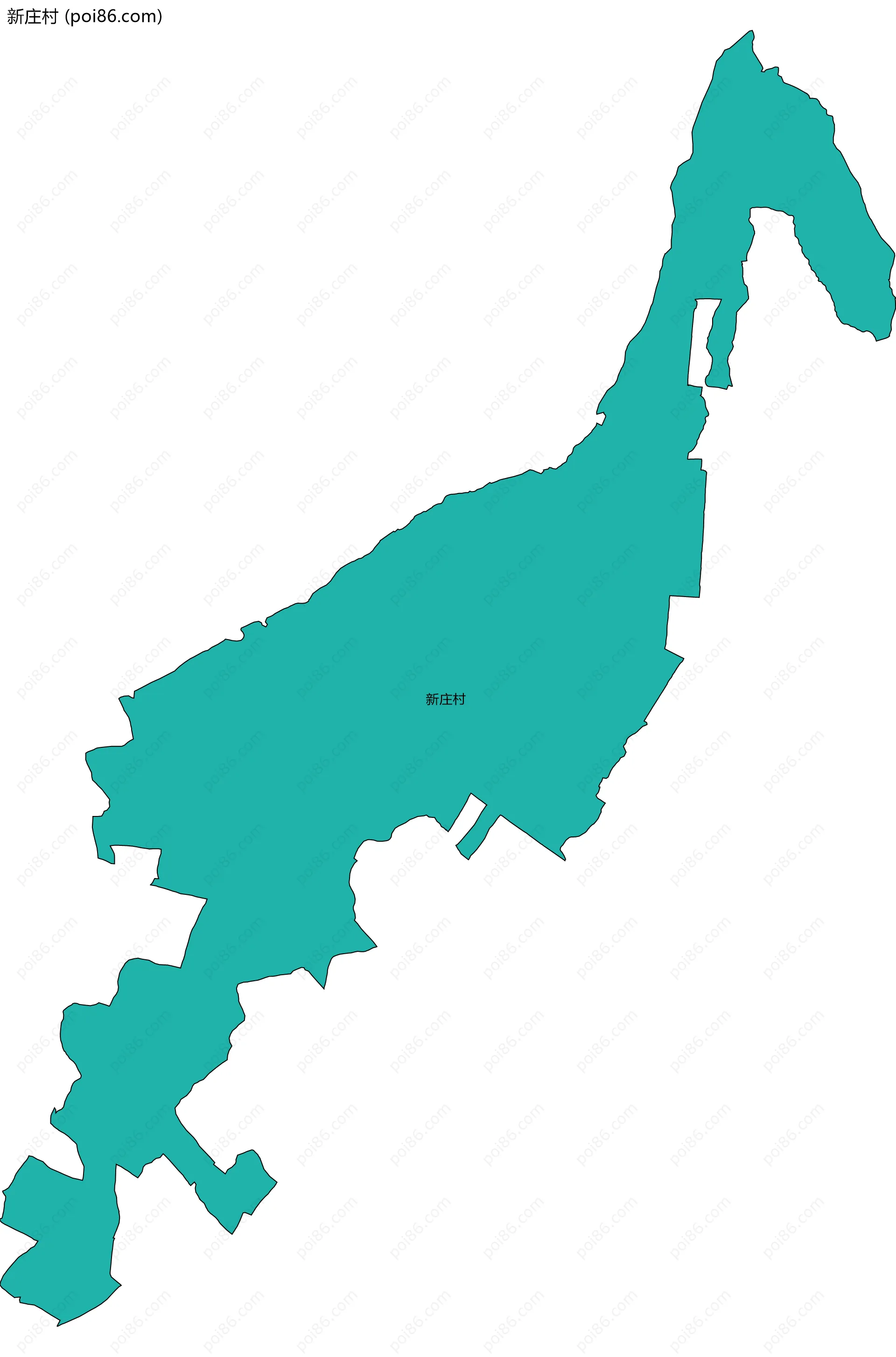 新庄村边界地图