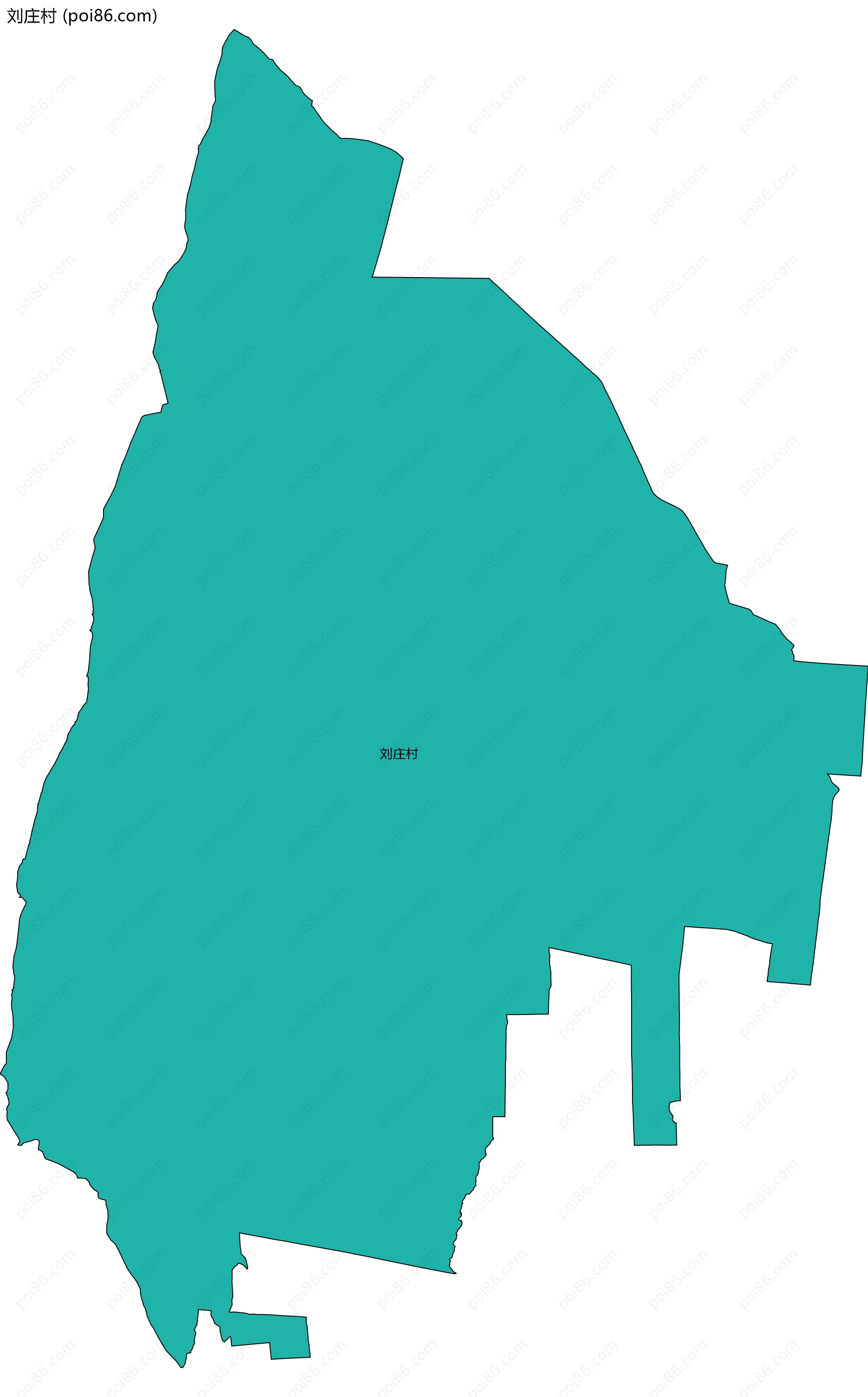 刘庄村边界地图
