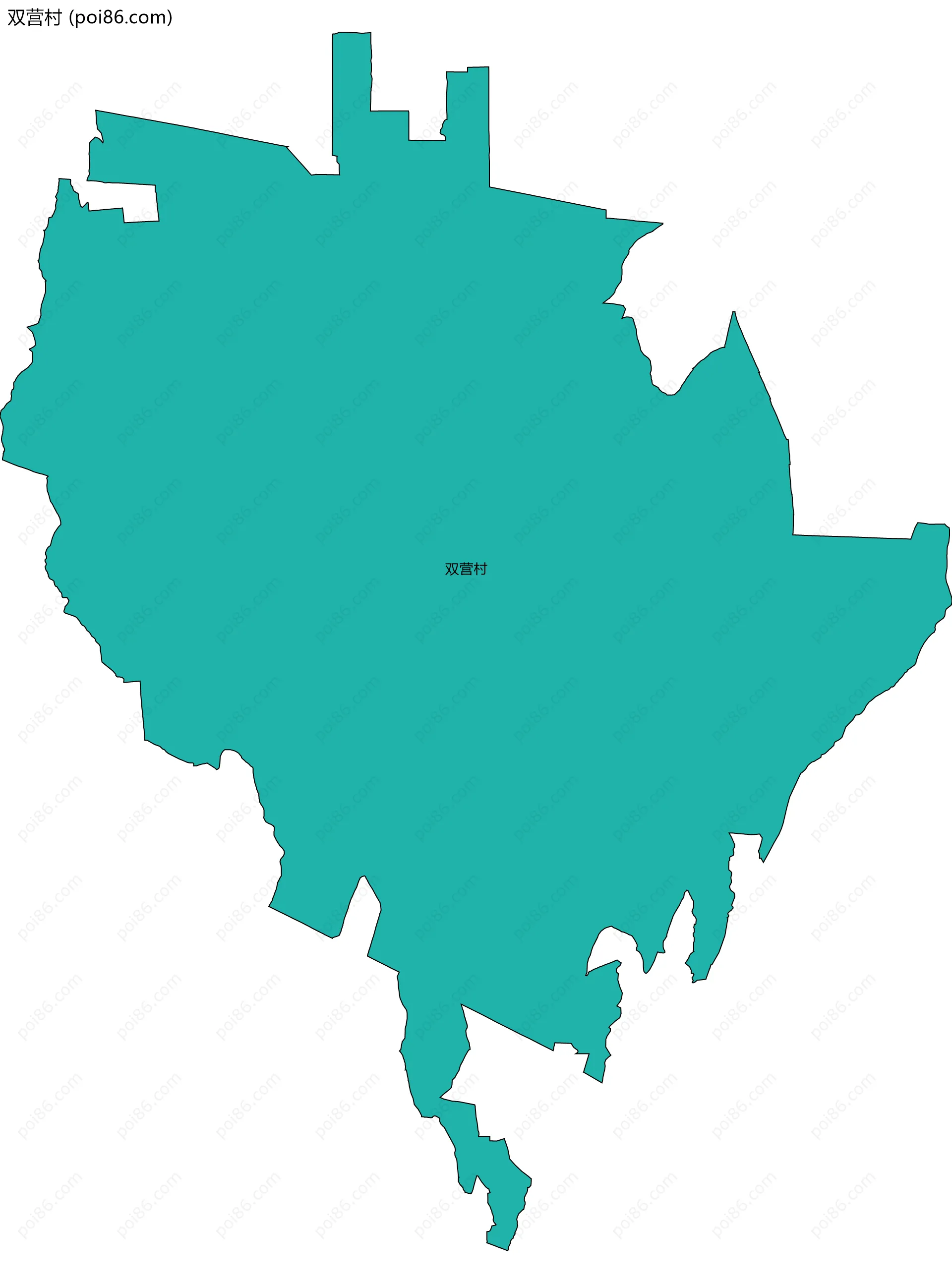 双营村边界地图