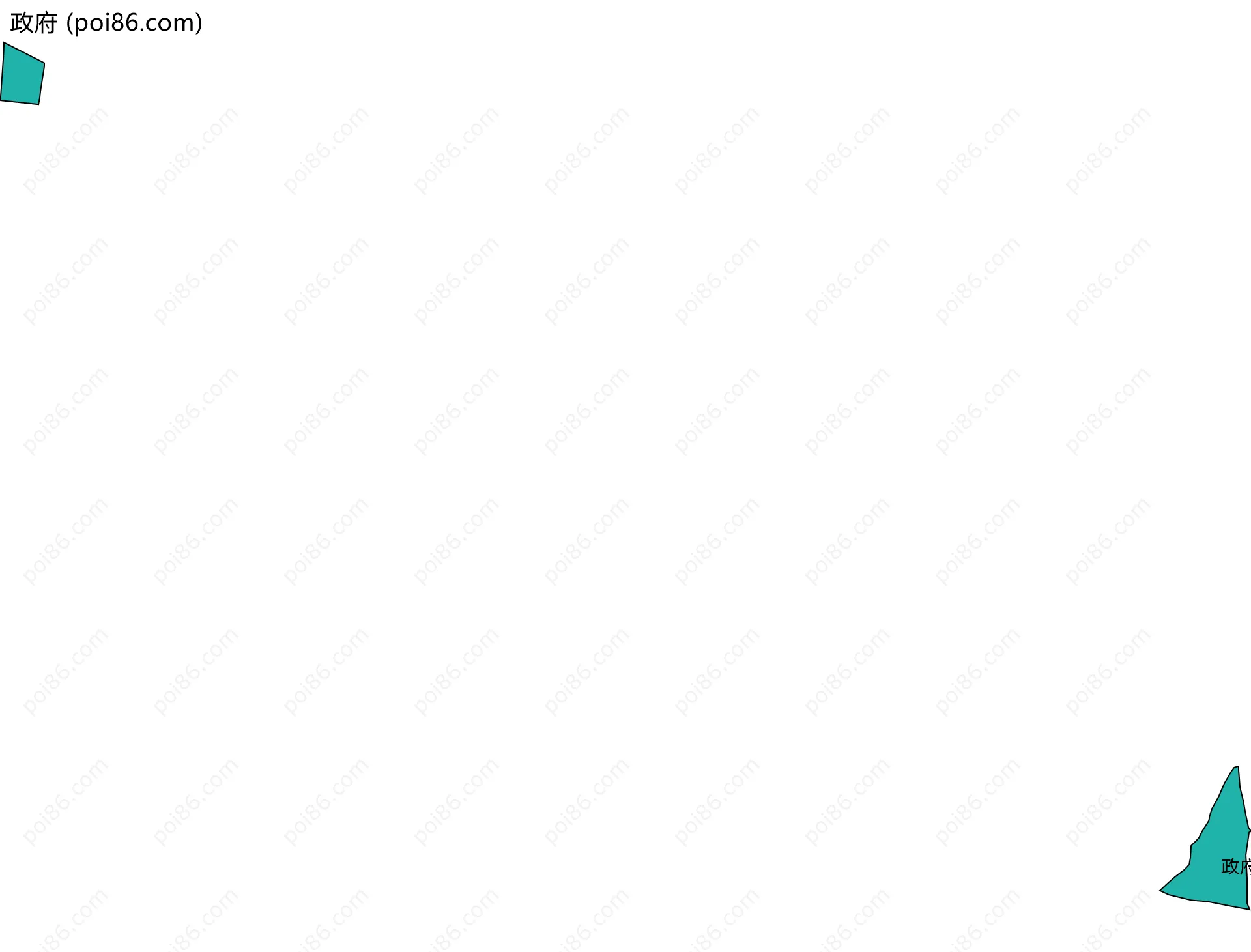 政府边界地图