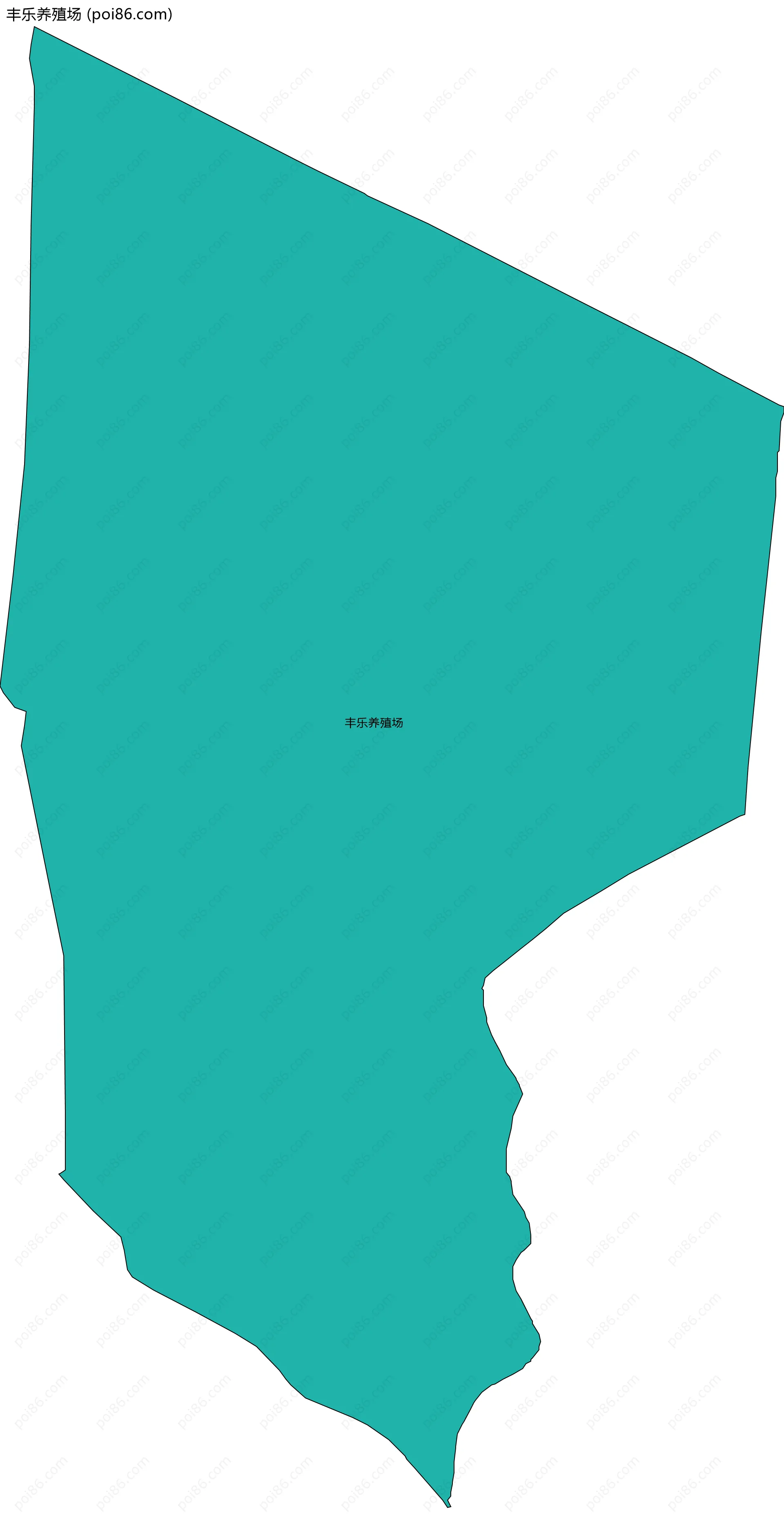 丰乐养殖场边界地图