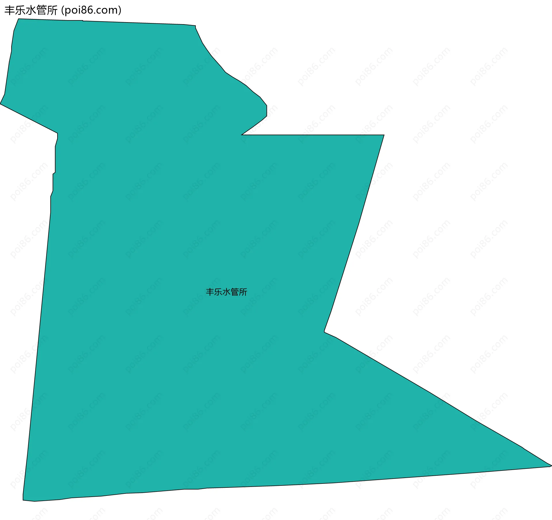 丰乐水管所边界地图