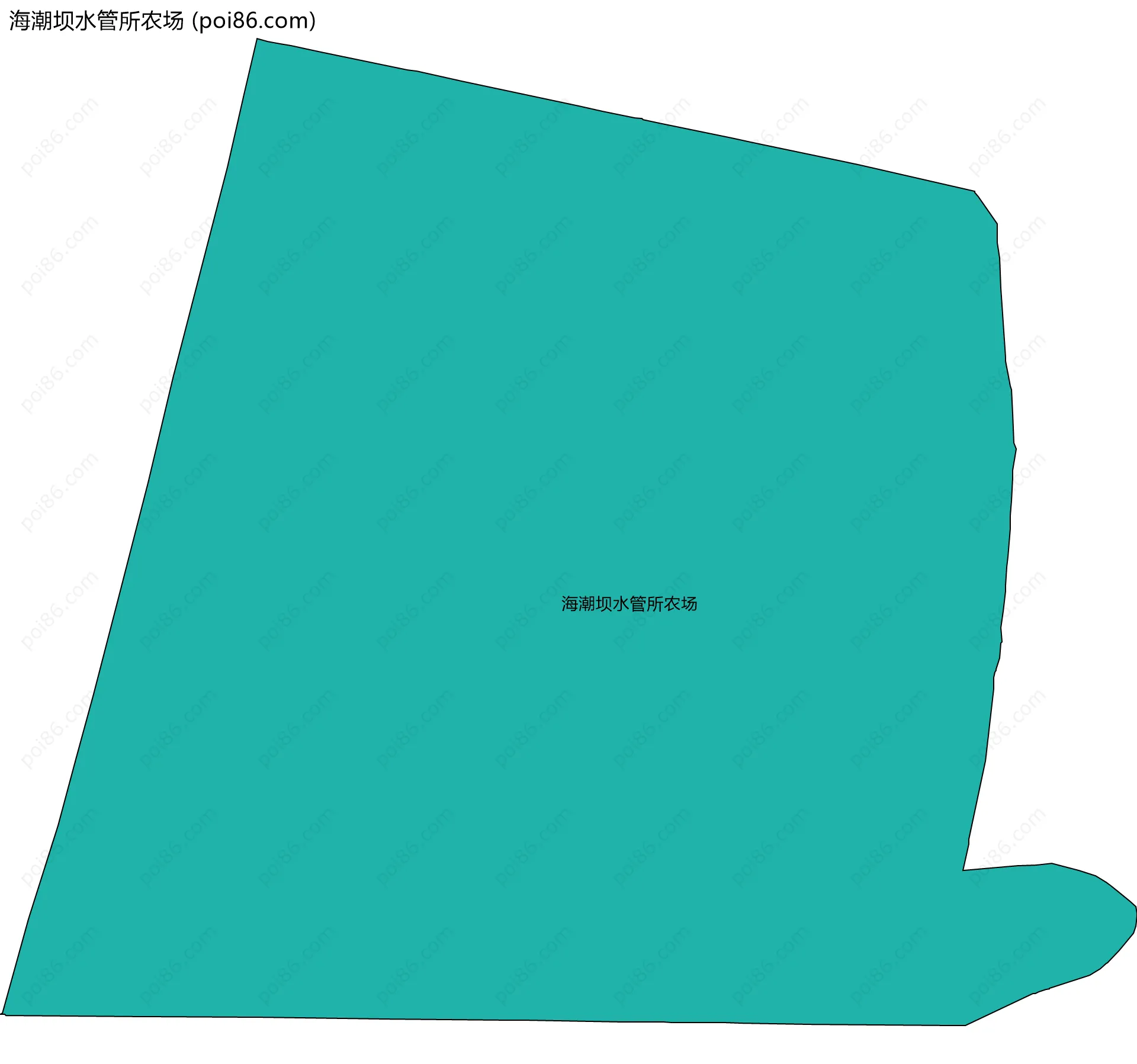 海潮坝水管所农场边界地图