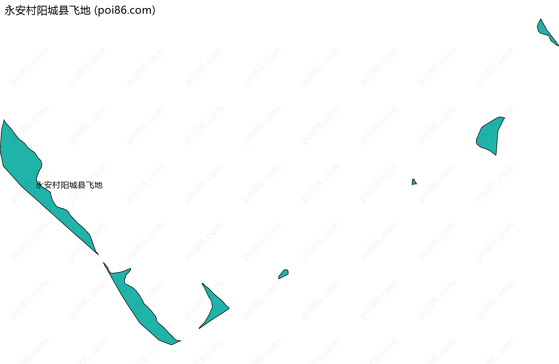 永安村阳城县飞地边界地图