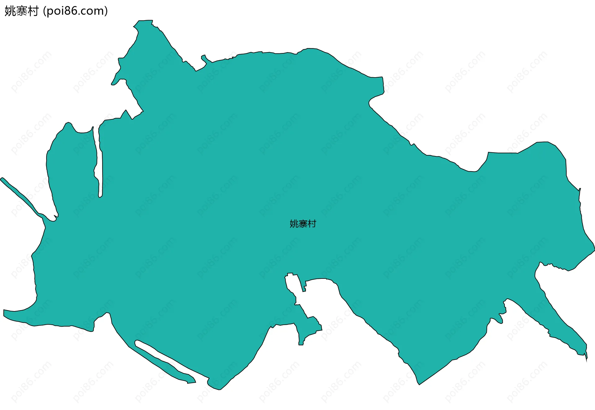 姚寨村边界地图