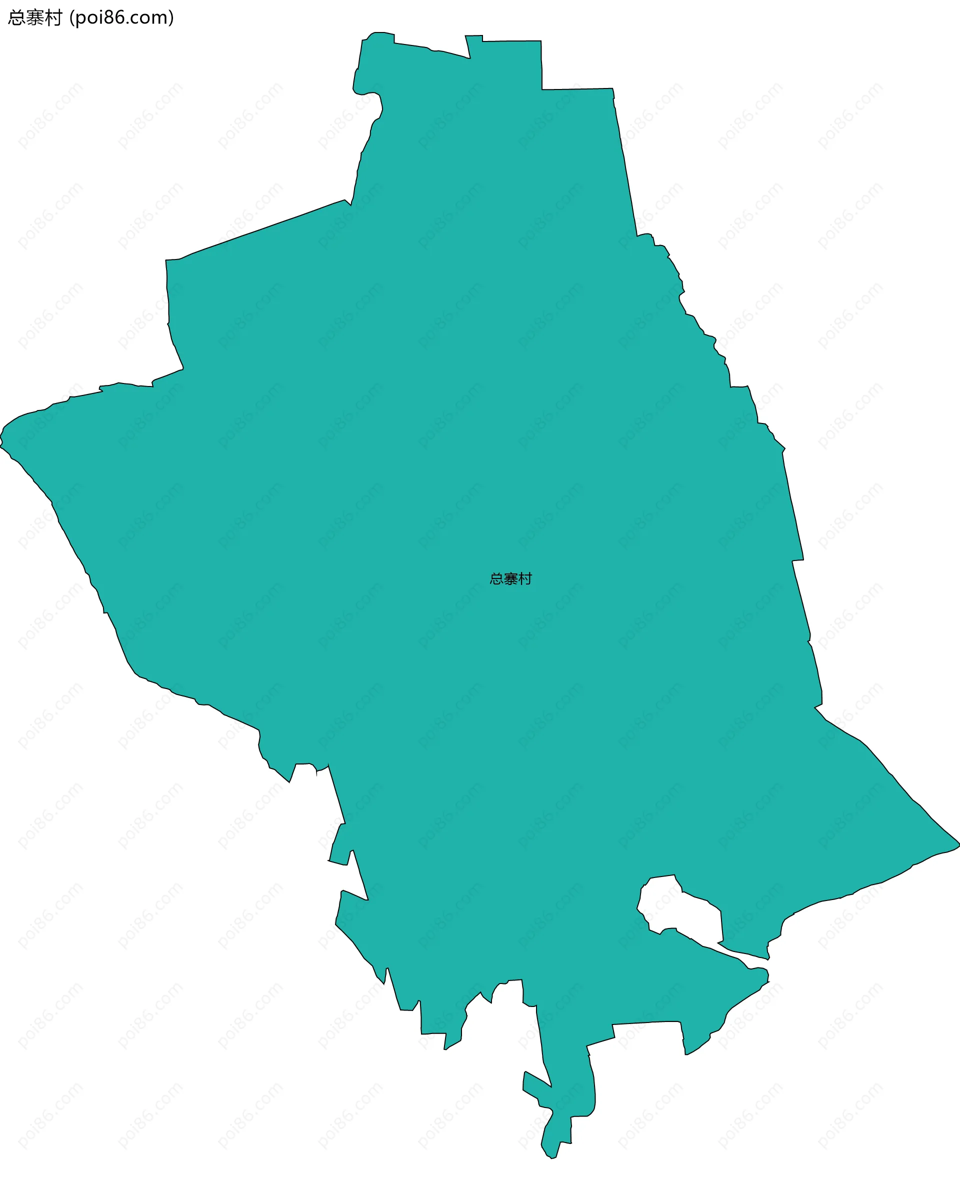 总寨村边界地图