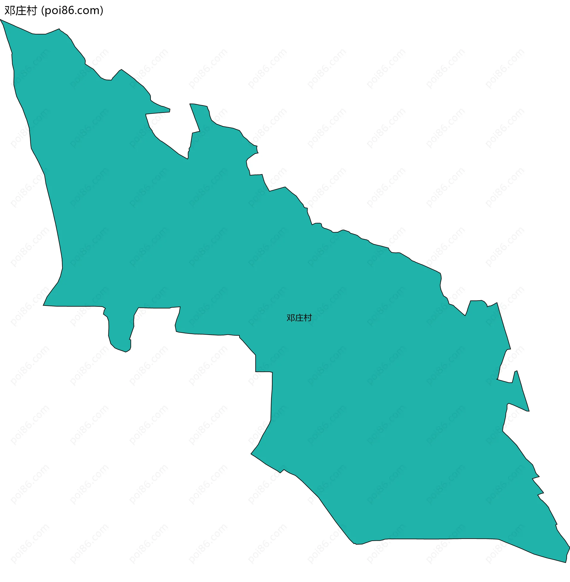 邓庄村边界地图