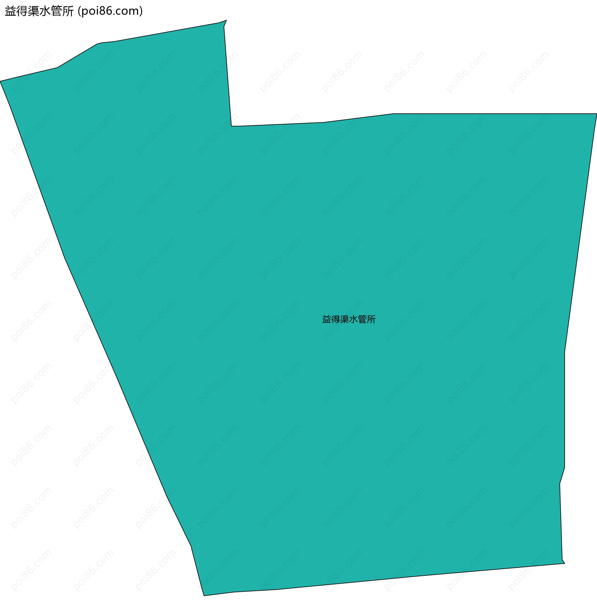 益得渠水管所边界地图