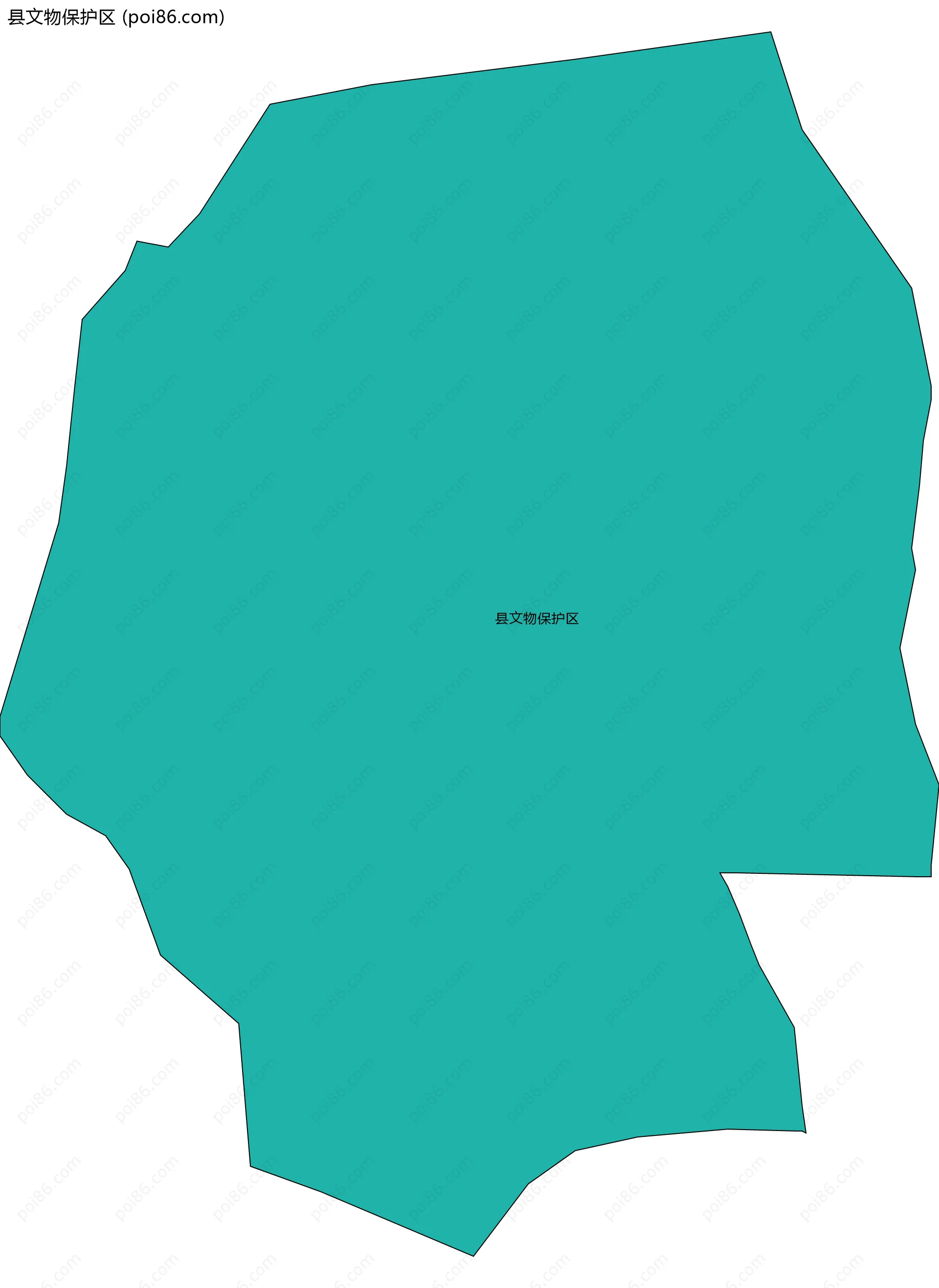 县文物保护区边界地图