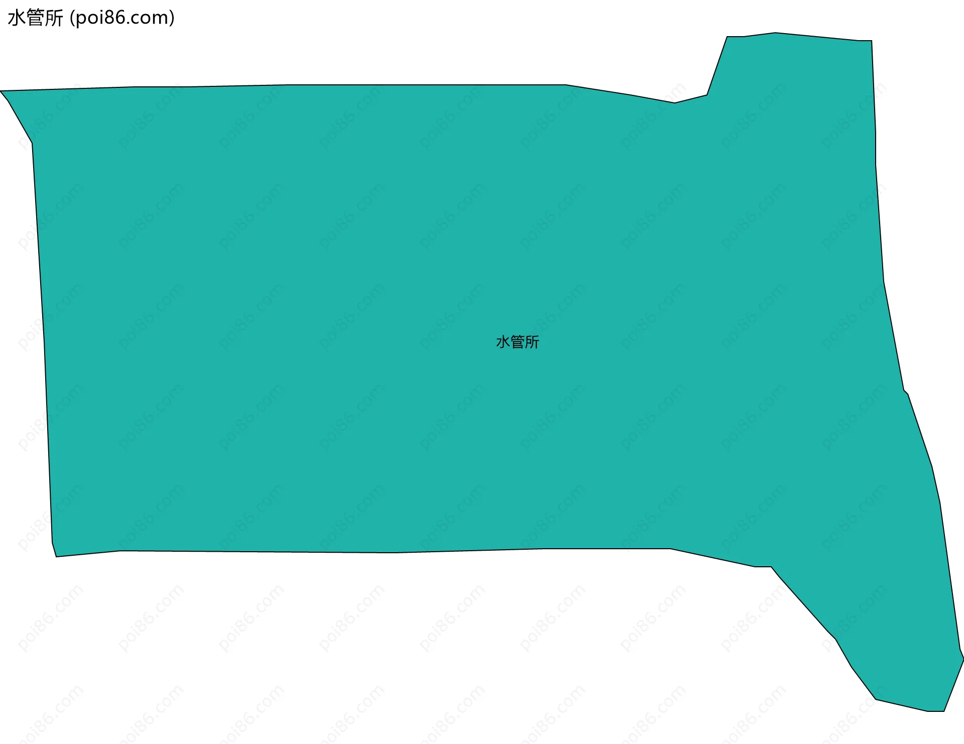 水管所边界地图