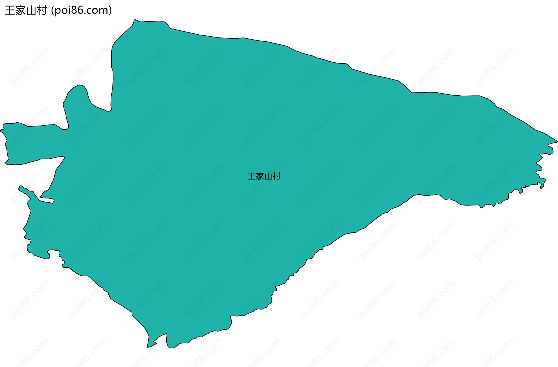 王家山村边界地图