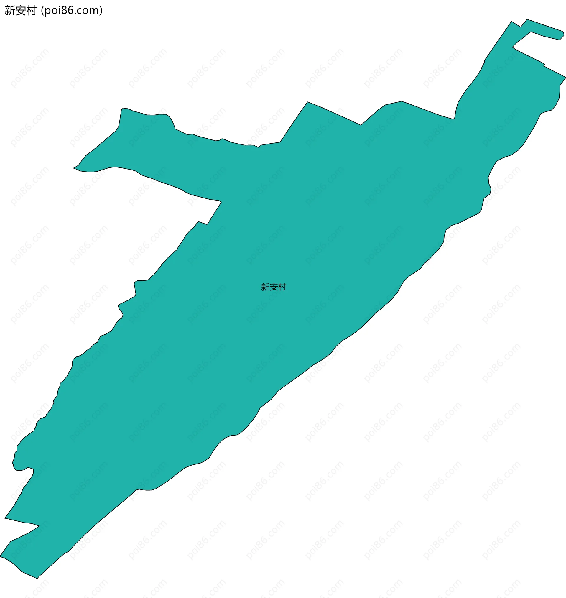 新安村边界地图