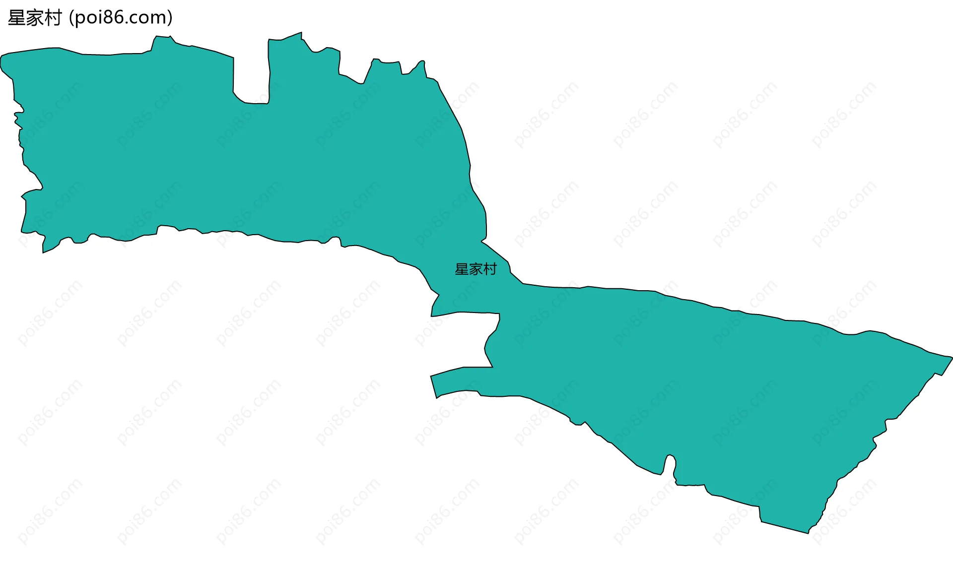 星家村边界地图