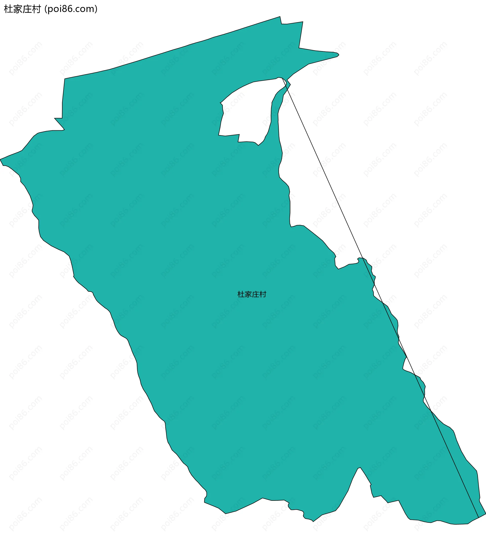 杜家庄村边界地图