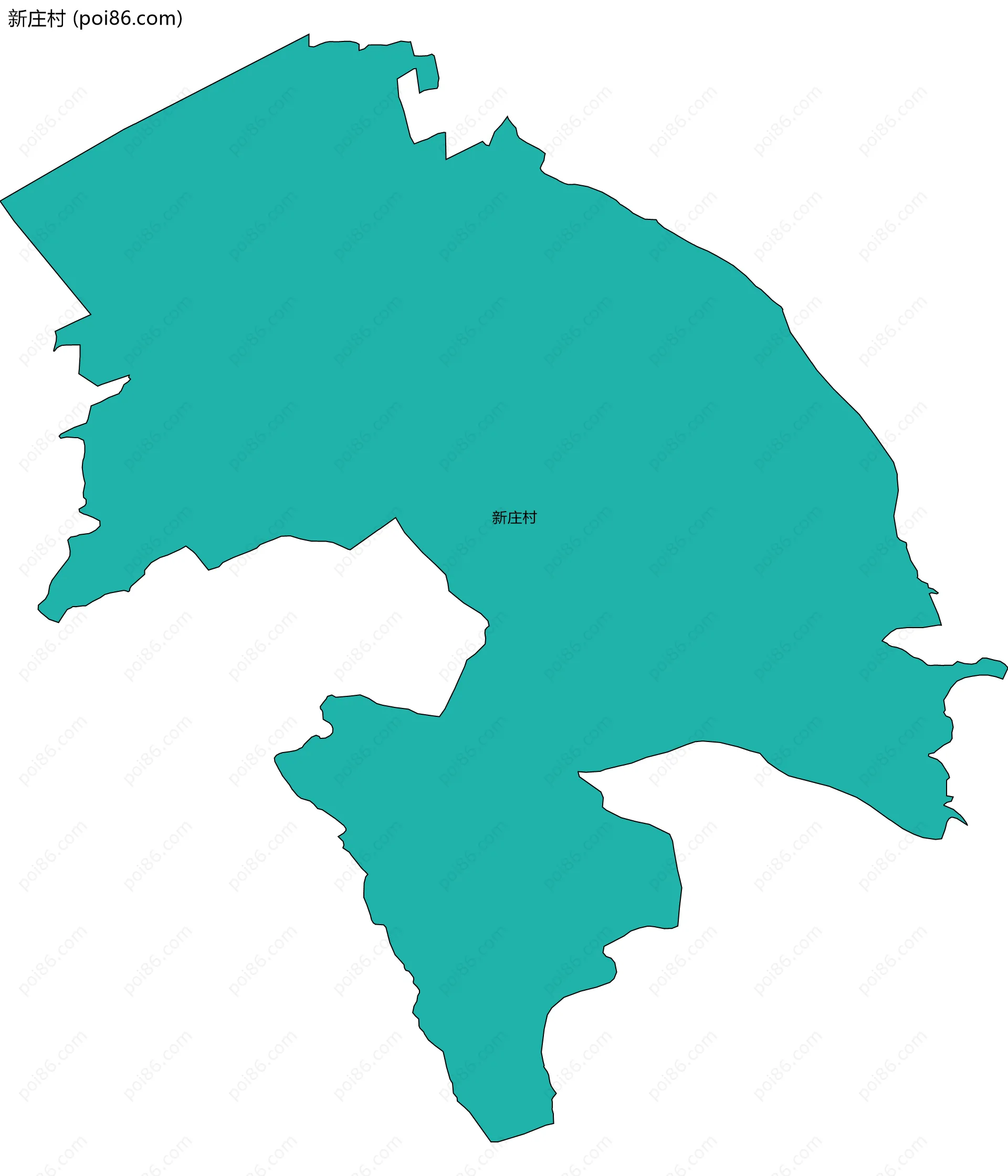 新庄村边界地图