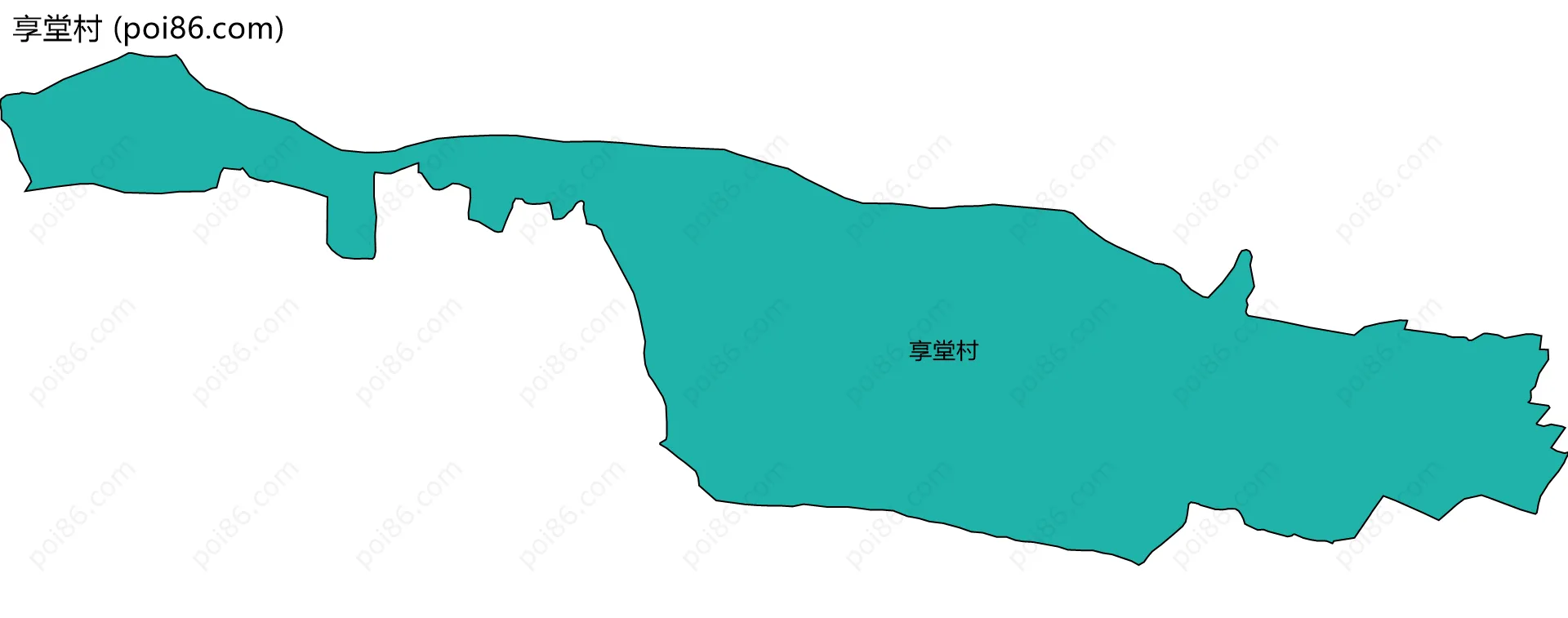 享堂村边界地图