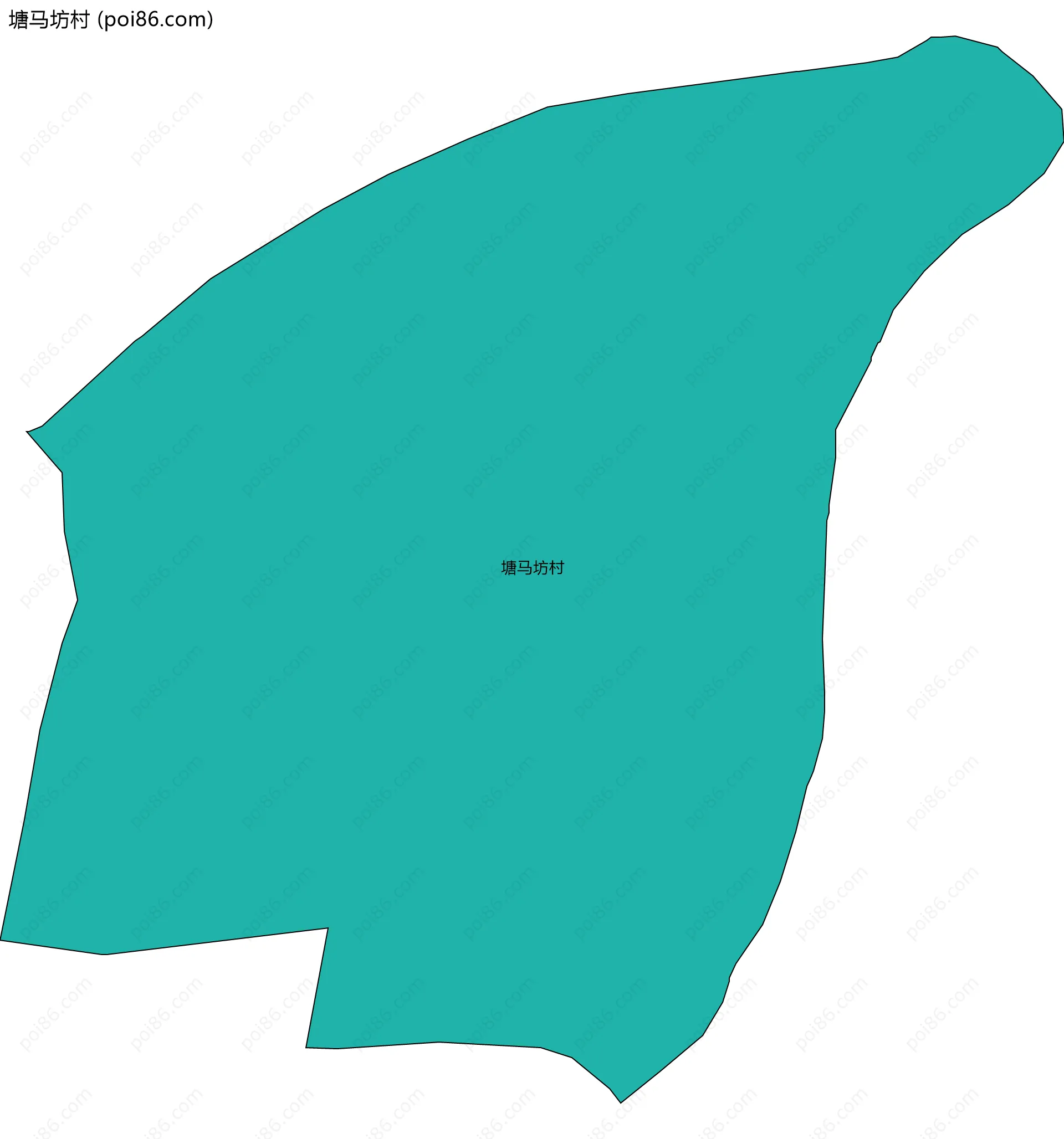 塘马坊村边界地图