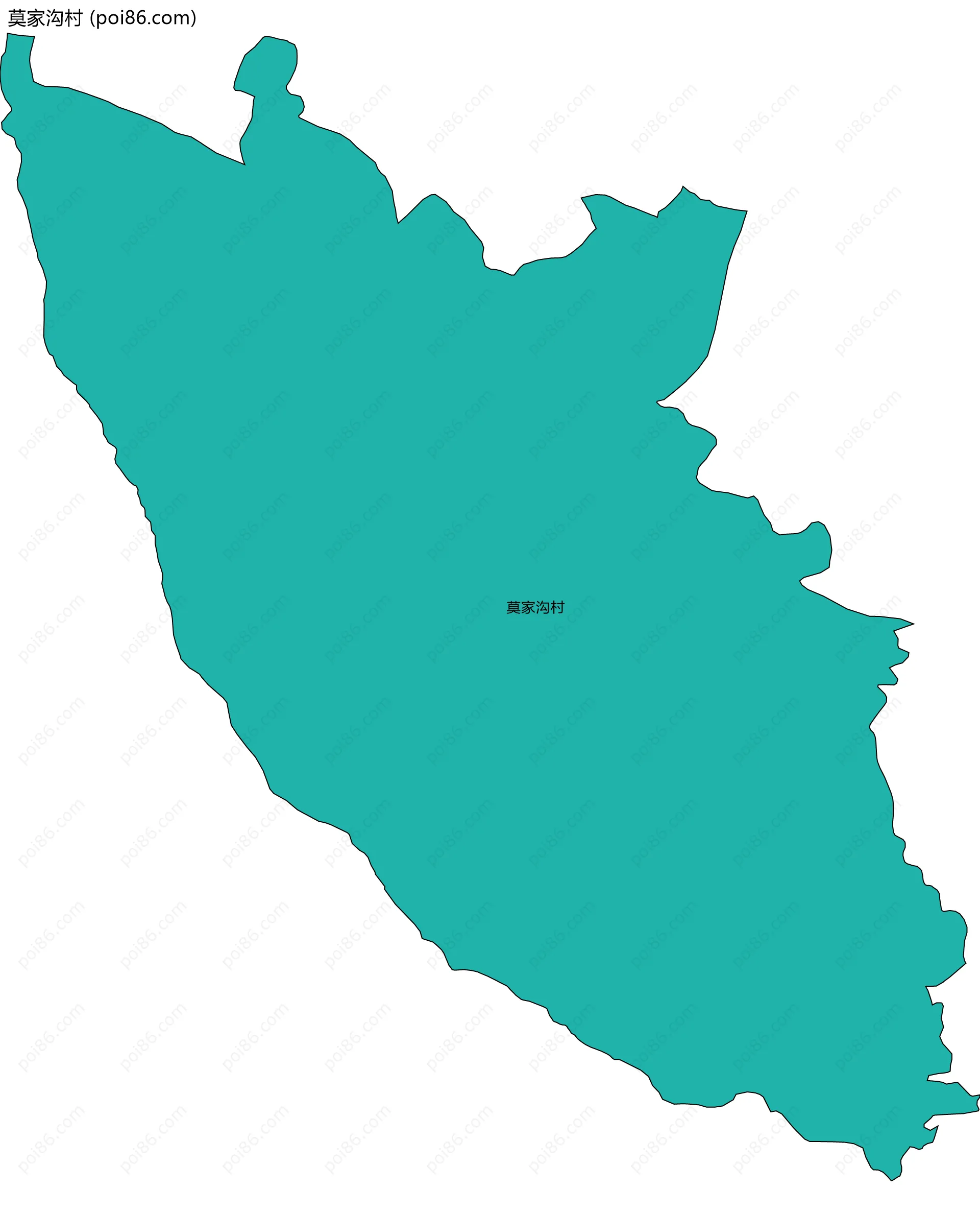 莫家沟村边界地图