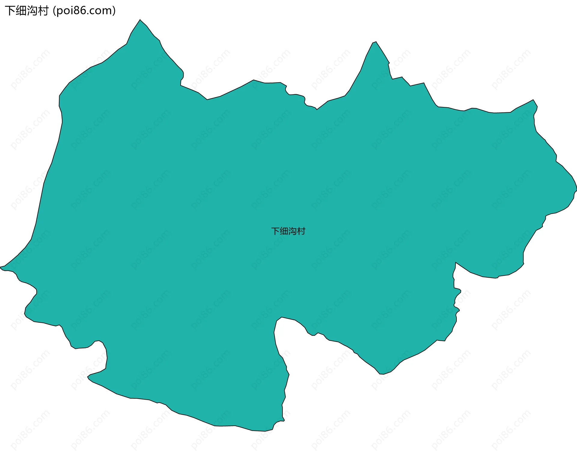 下细沟村边界地图