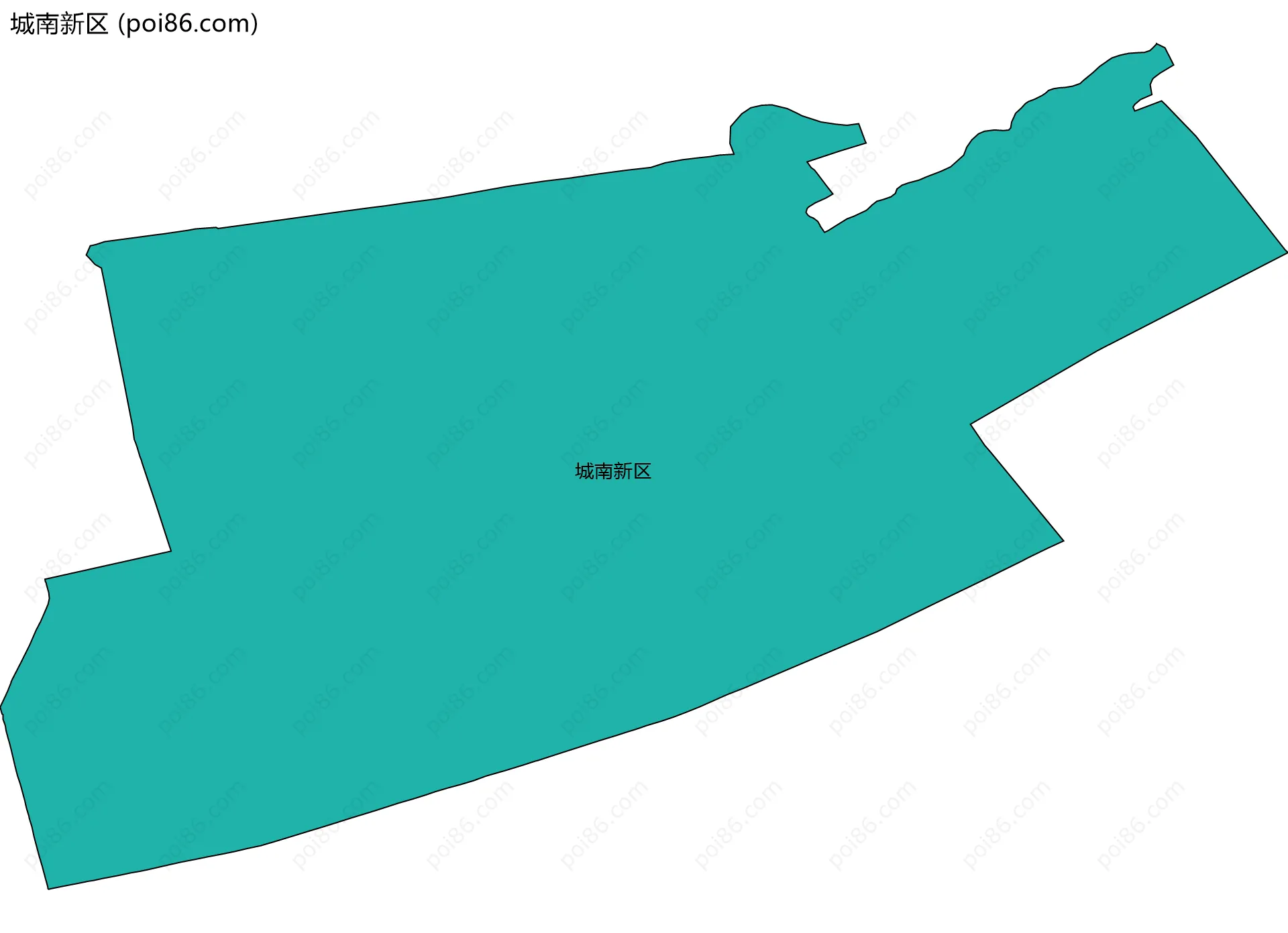 城南新区边界地图