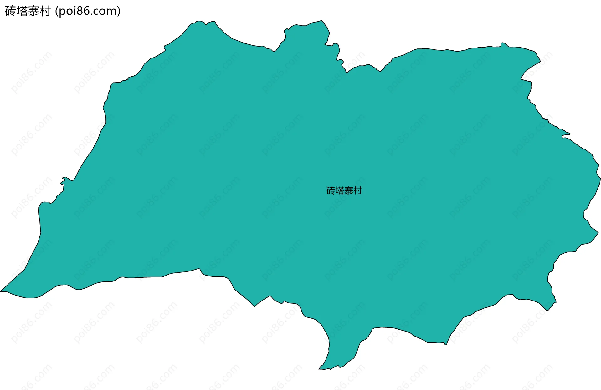 砖塔寨村边界地图