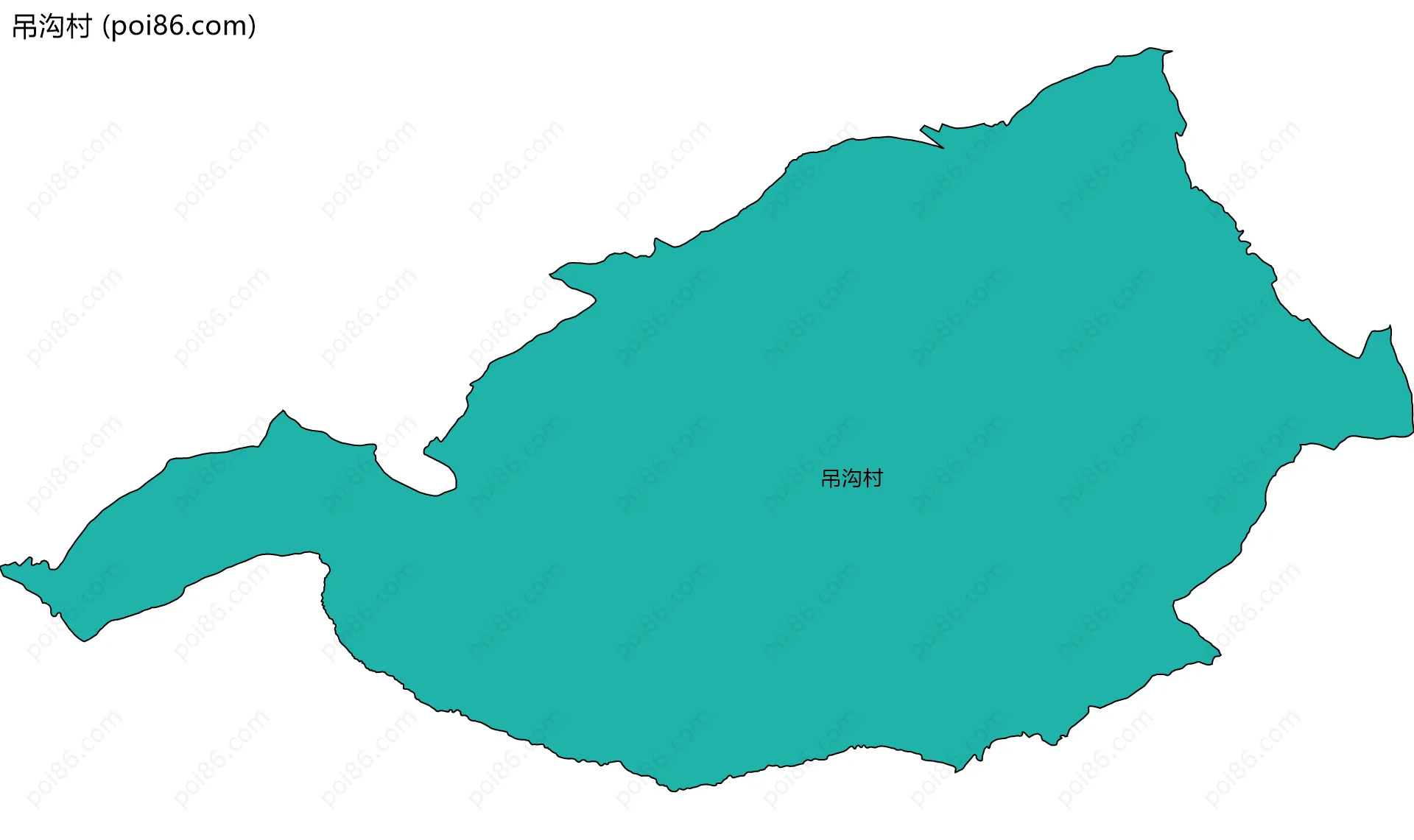 吊沟村边界地图
