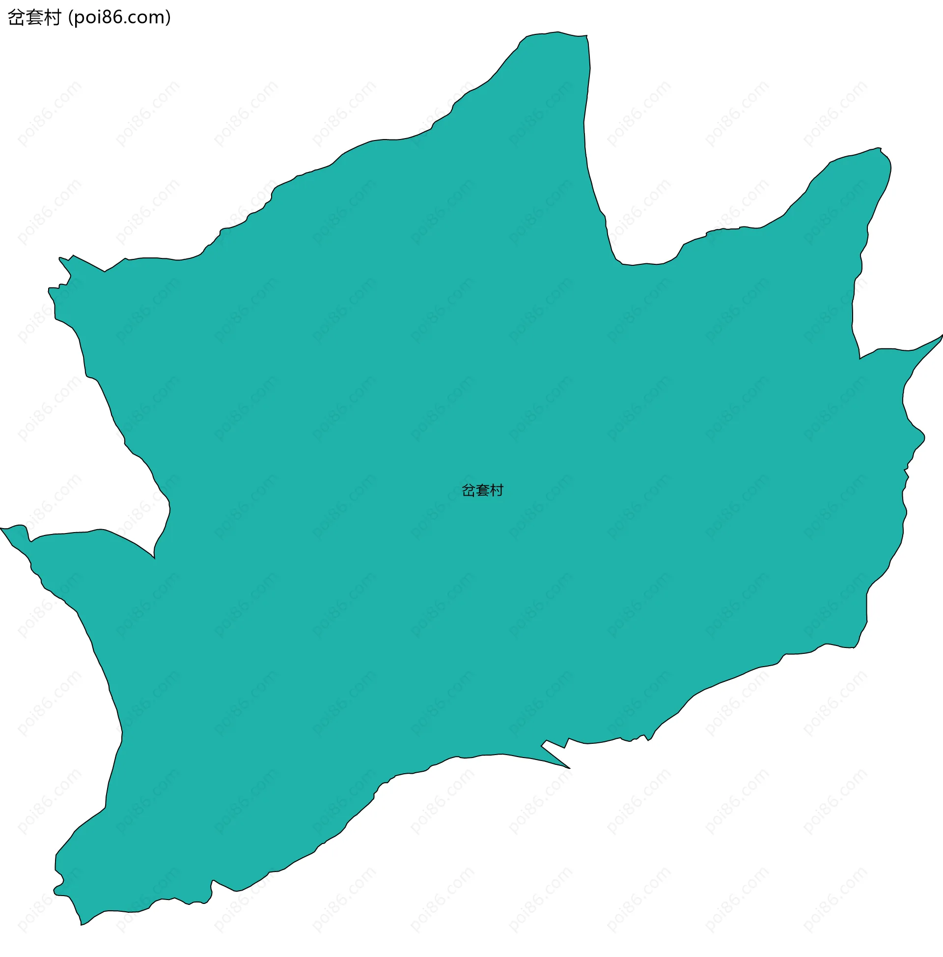 岔套村边界地图
