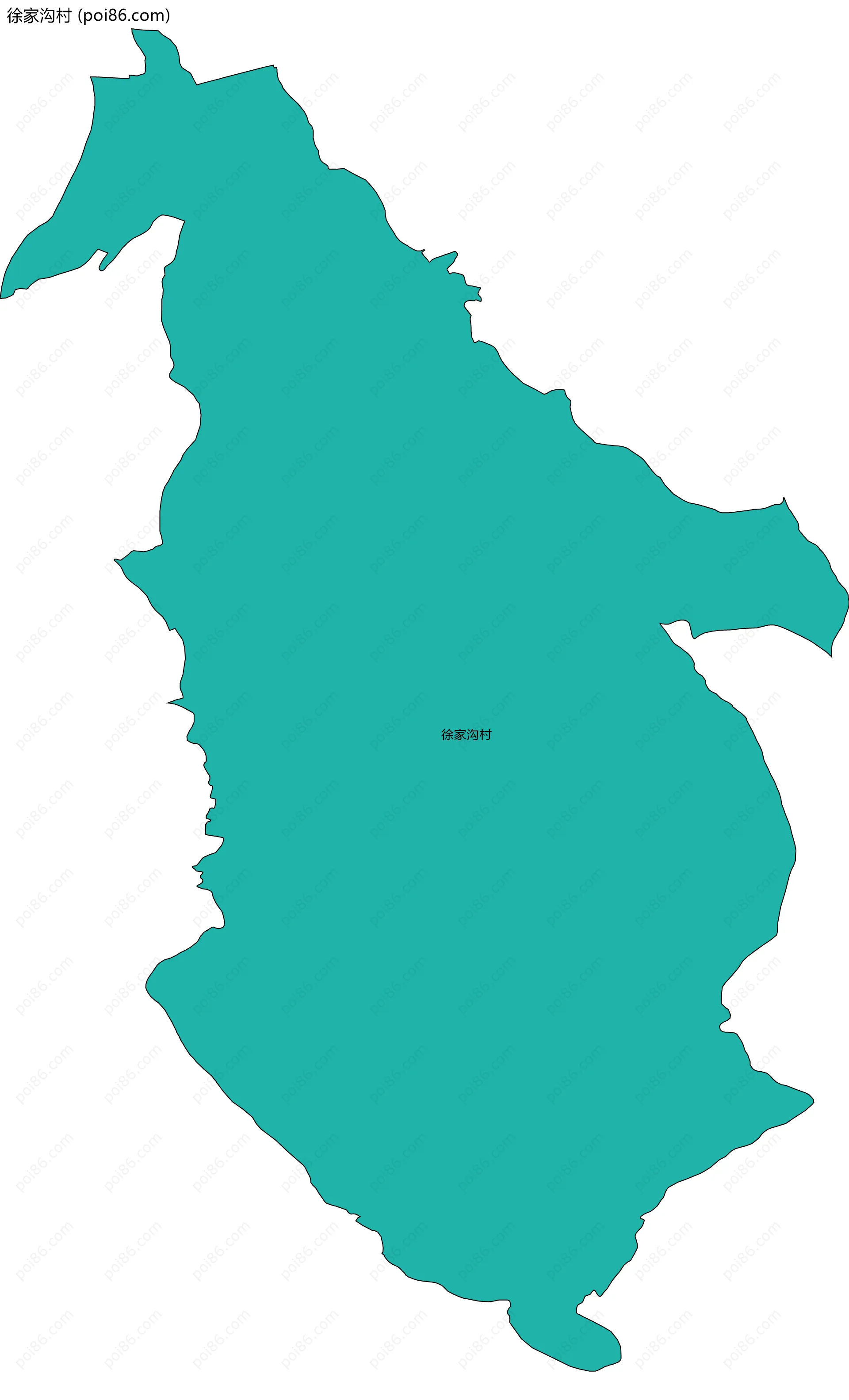 徐家沟村边界地图