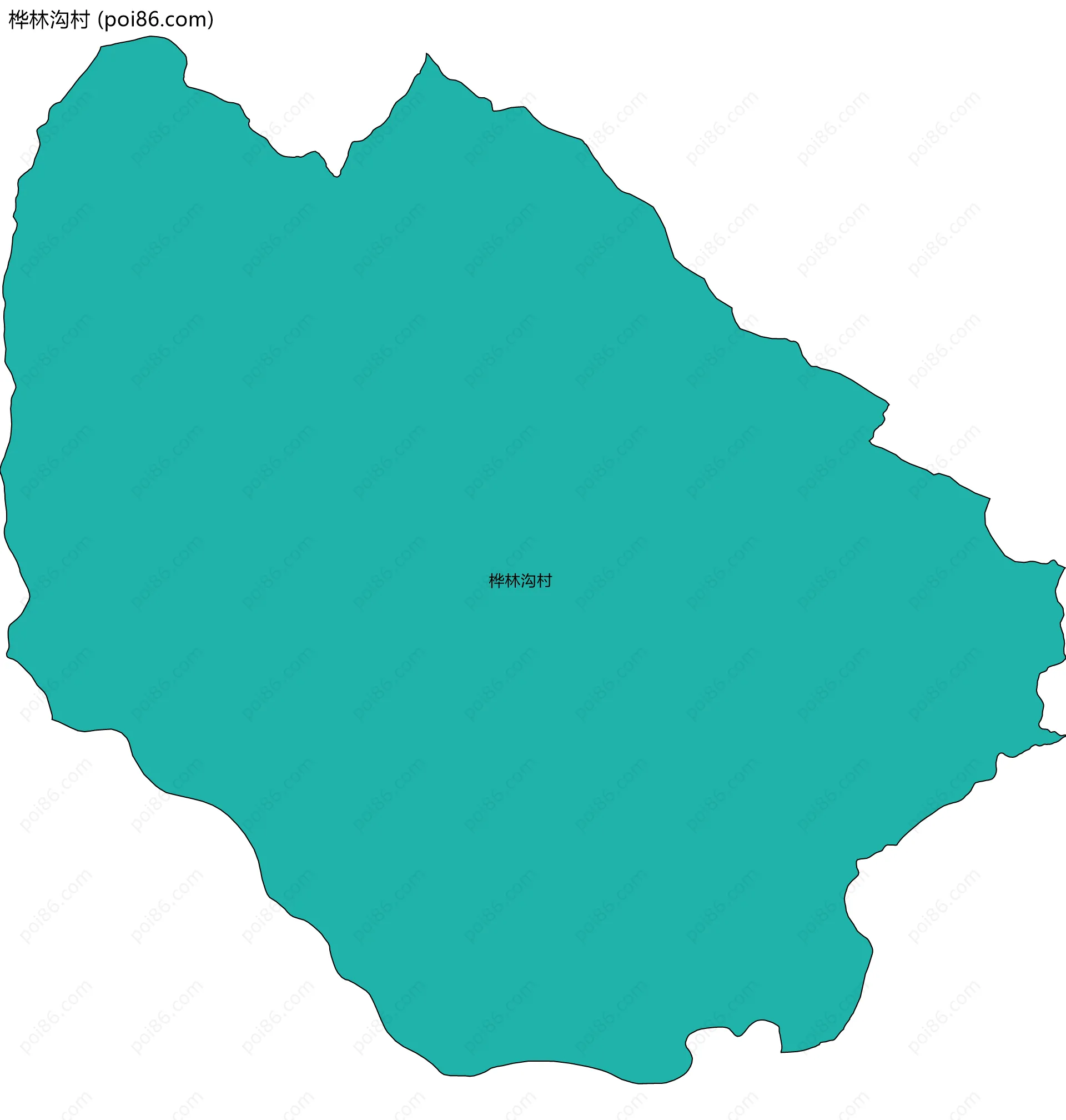 桦林沟村边界地图