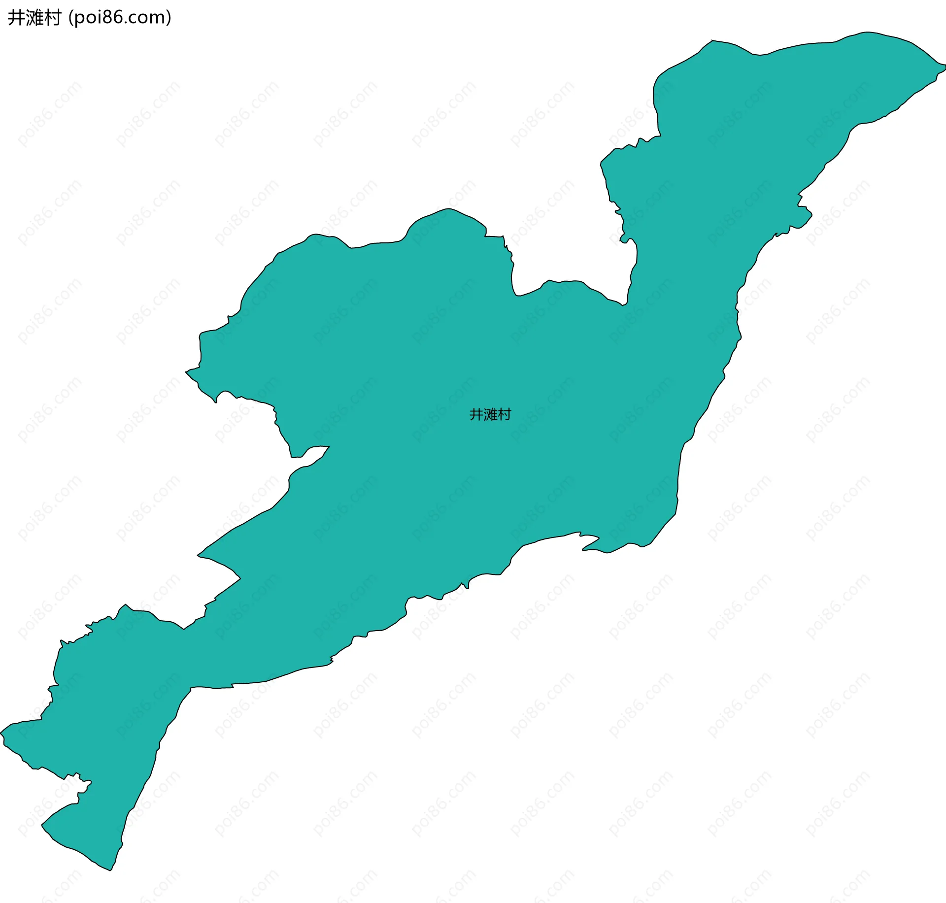 井滩村边界地图