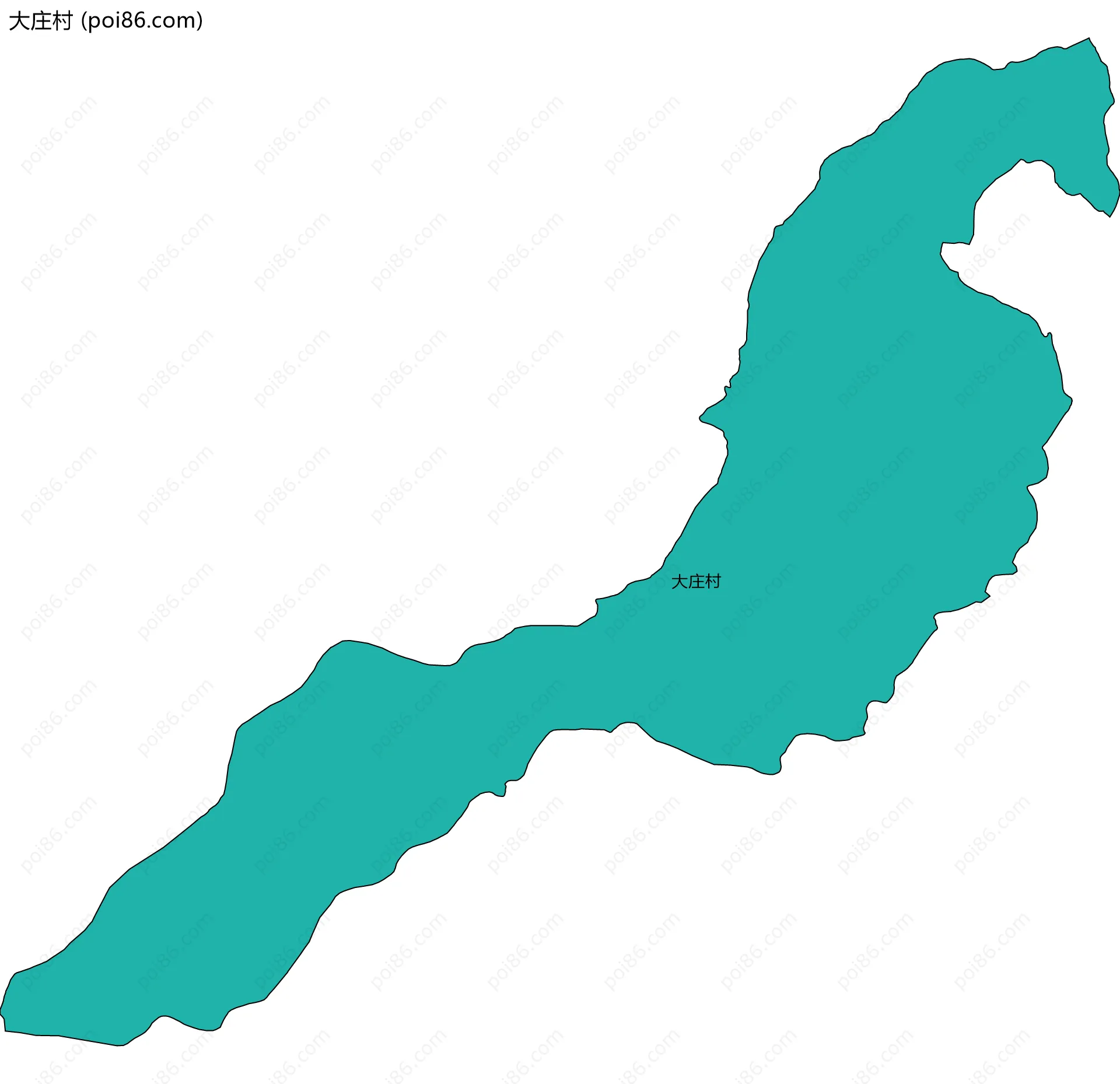 大庄村边界地图