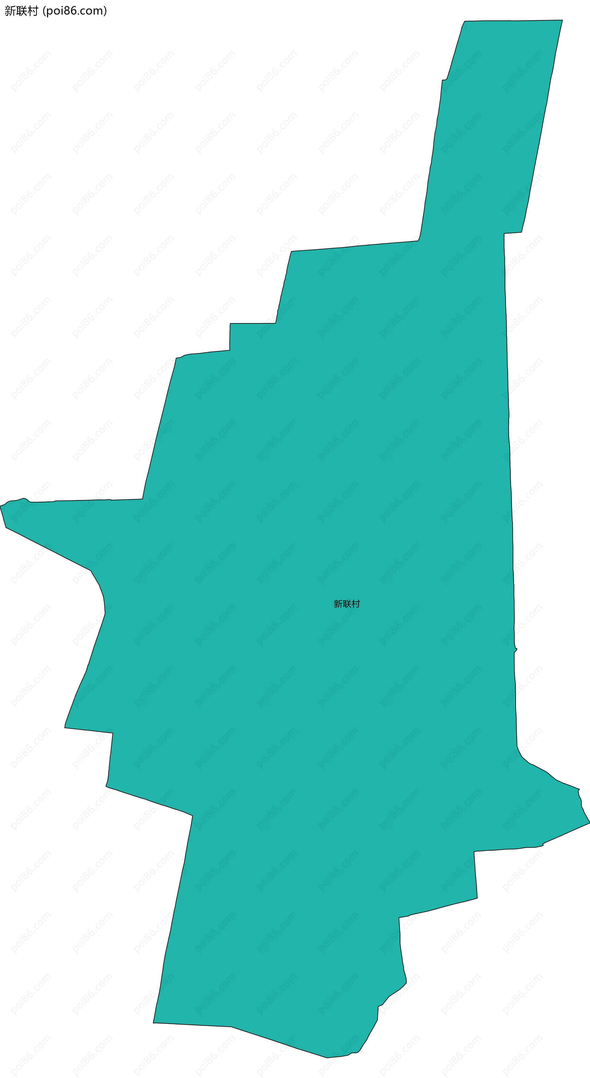 新联村边界地图
