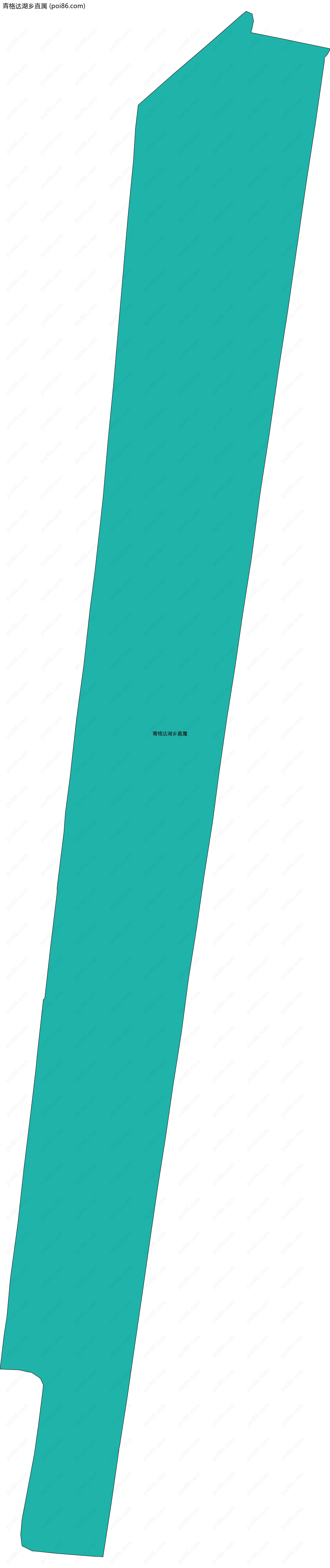 青格达湖乡直属边界地图