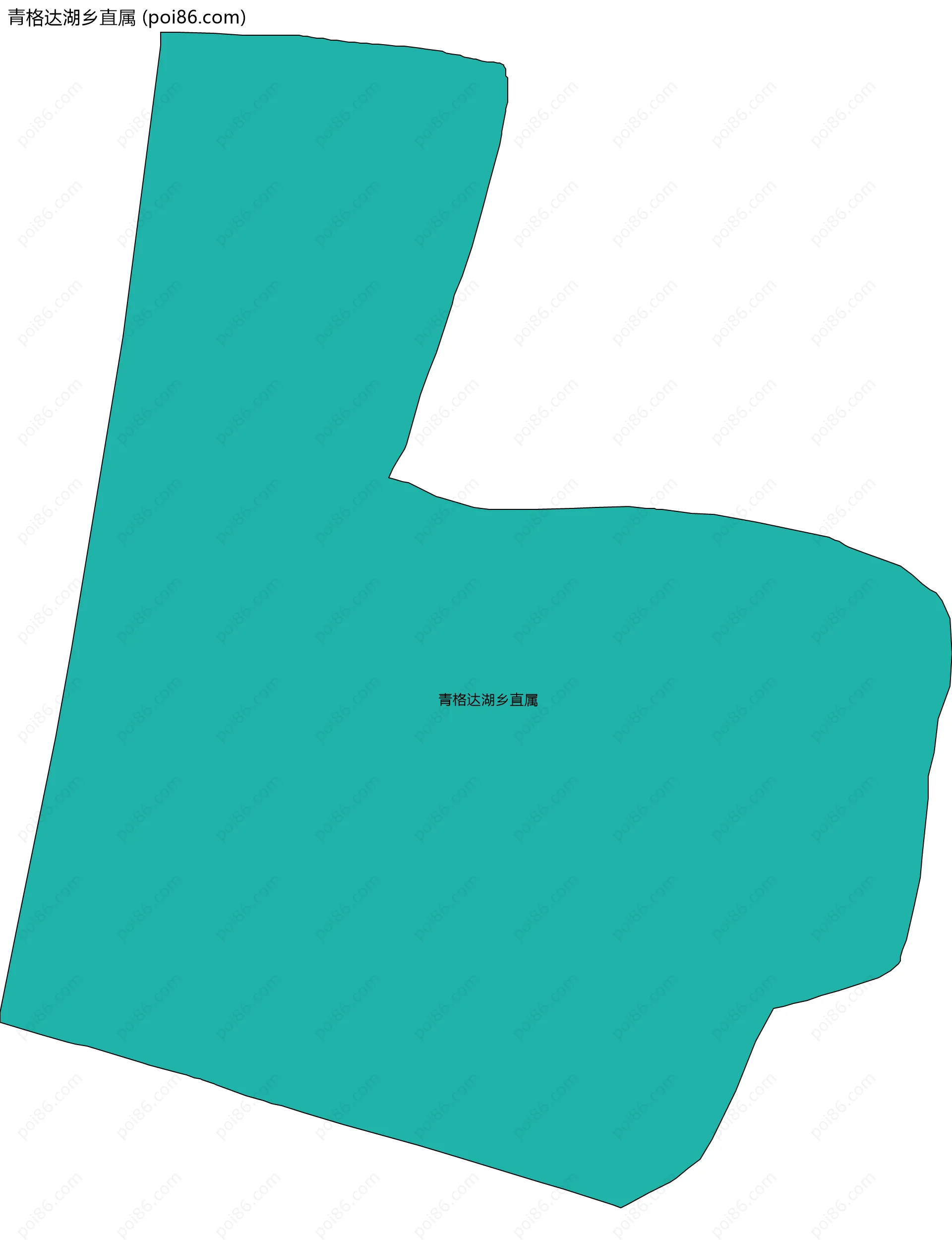 青格达湖乡直属边界地图