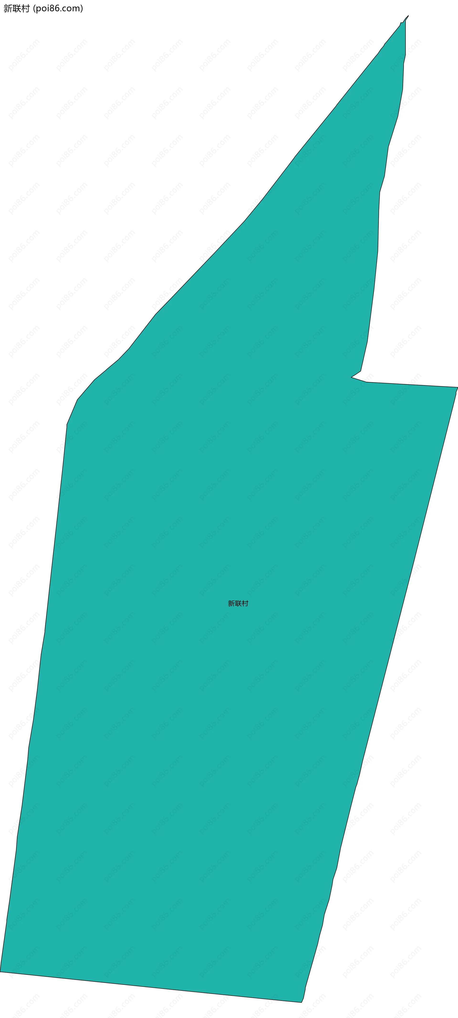 新联村边界地图