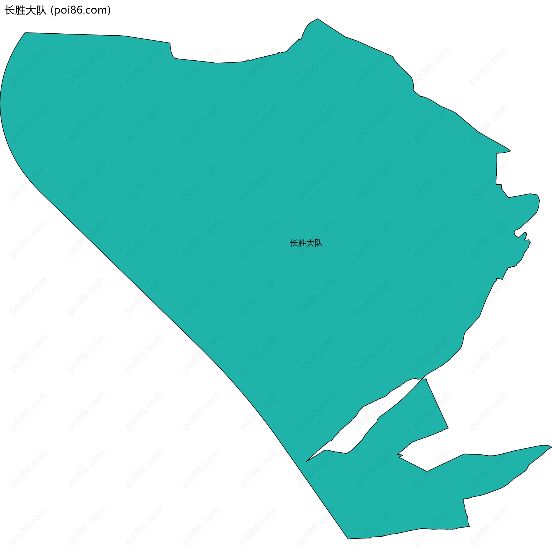 长胜大队边界地图