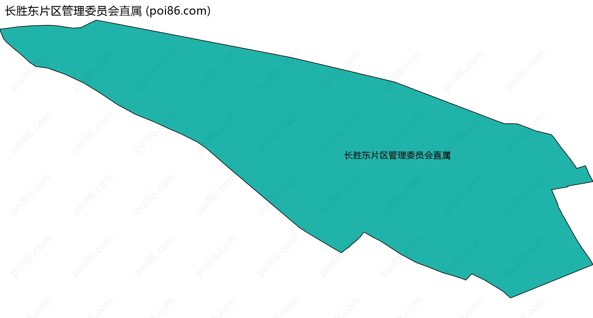 长胜东片区管理委员会直属边界地图