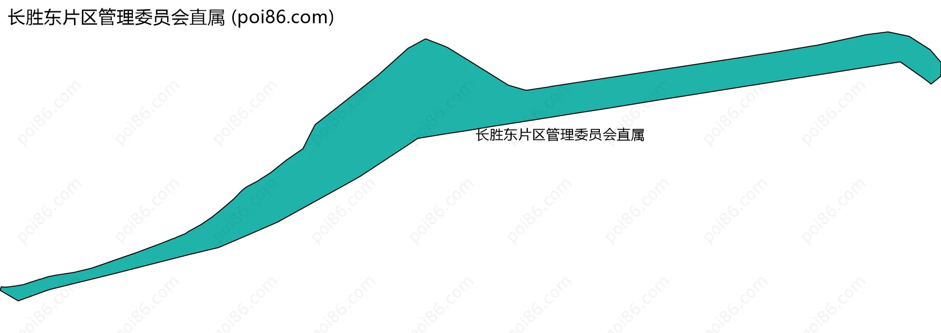 长胜东片区管理委员会直属边界地图