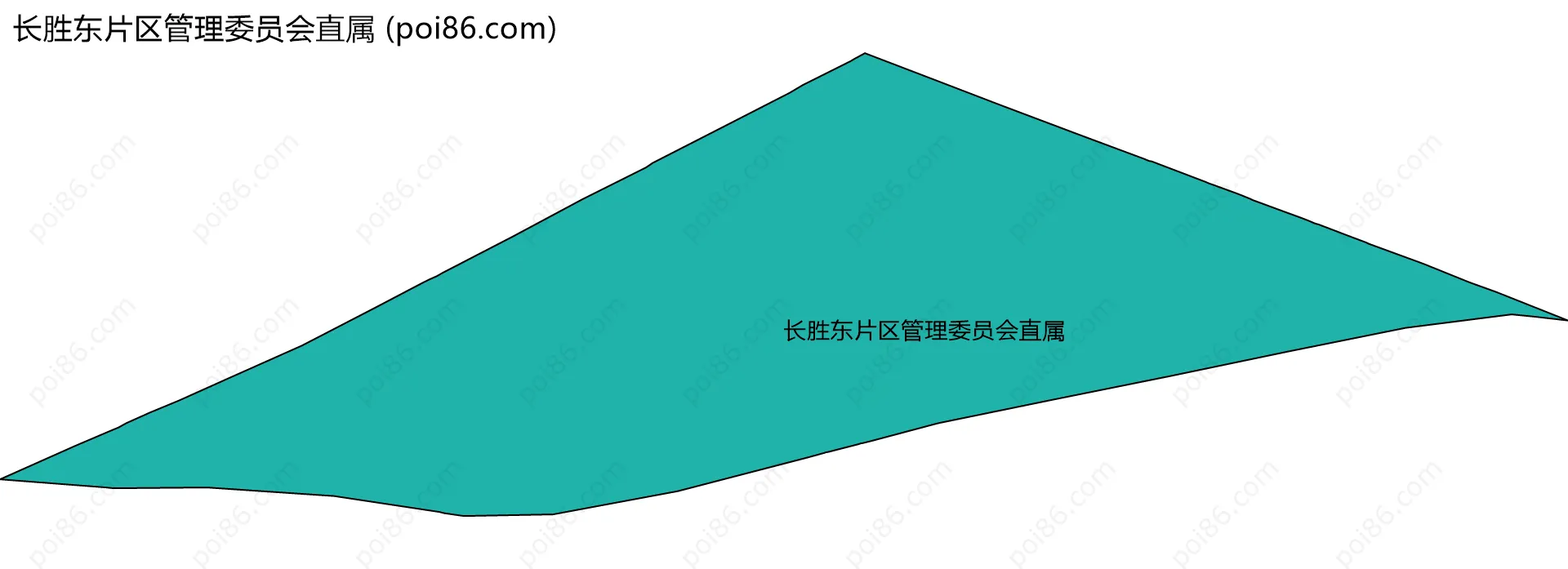 长胜东片区管理委员会直属边界地图