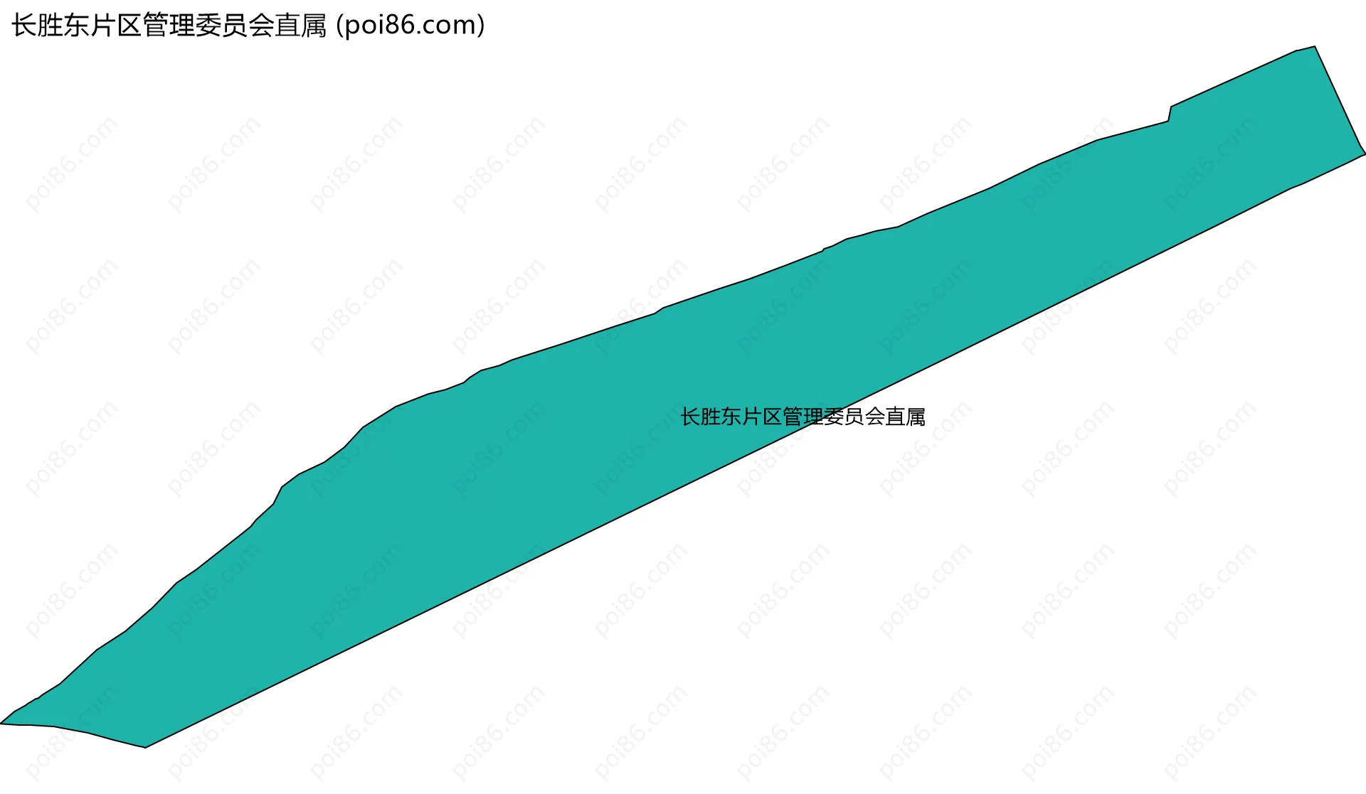 长胜东片区管理委员会直属边界地图