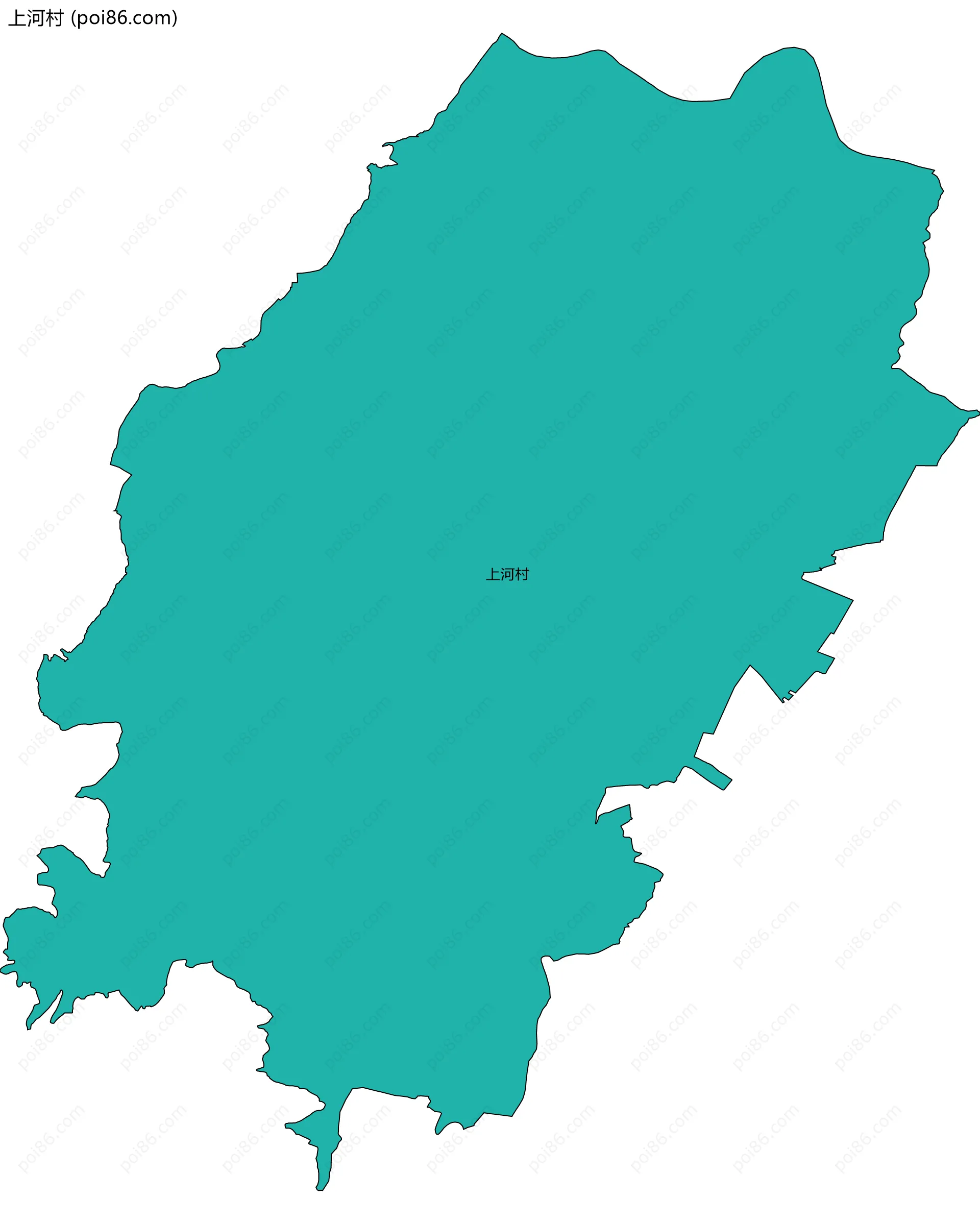 上河村边界地图