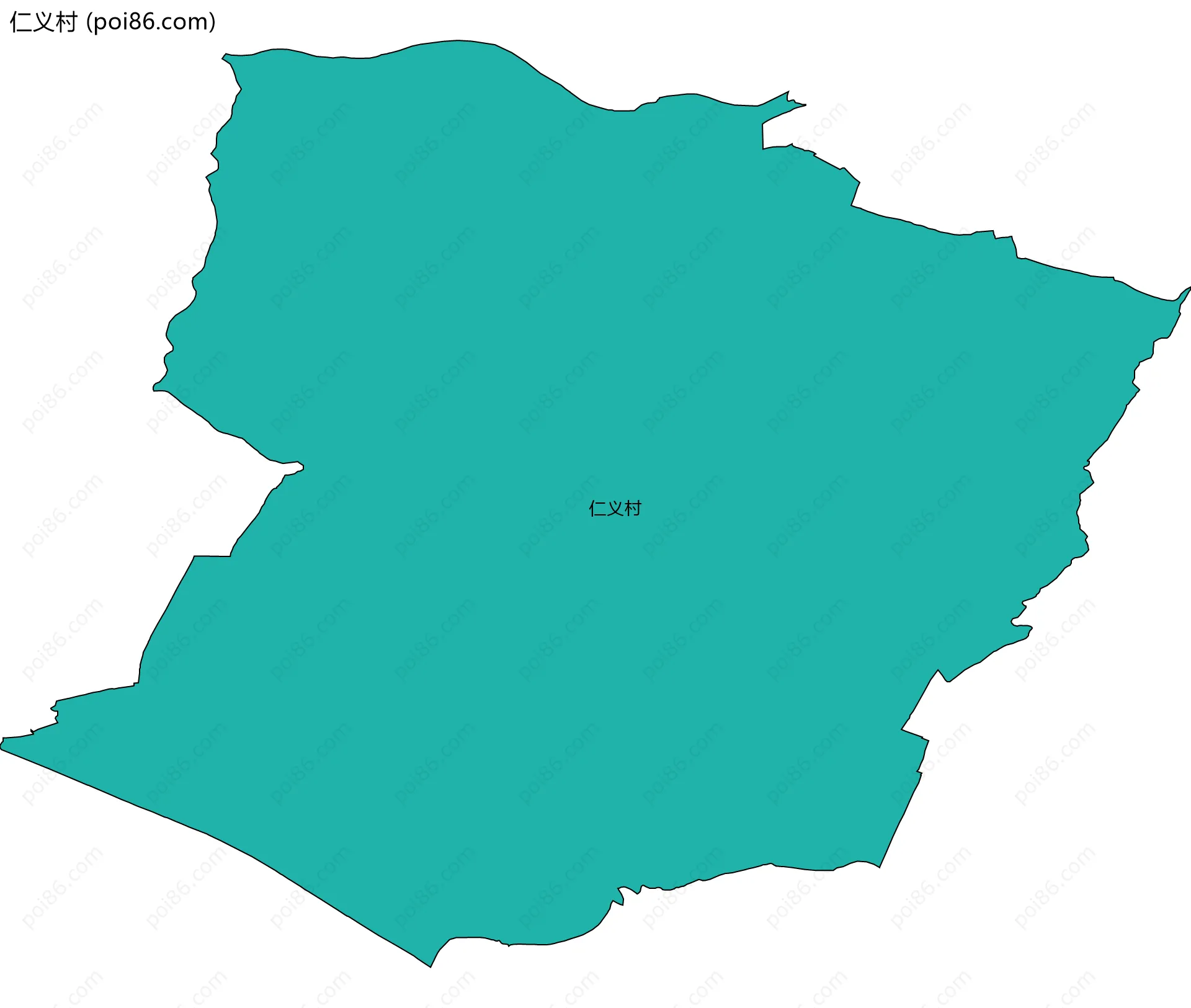 仁义村边界地图