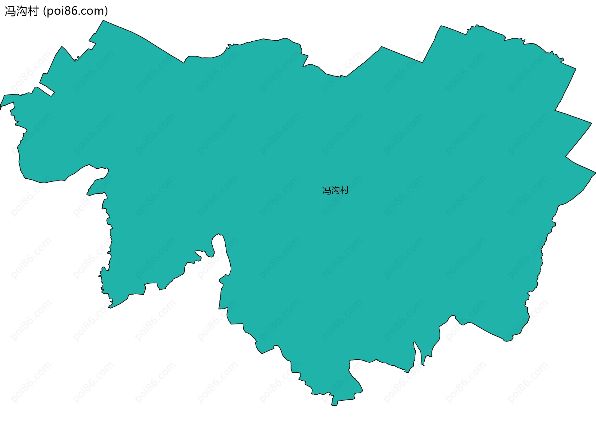 冯沟村边界地图