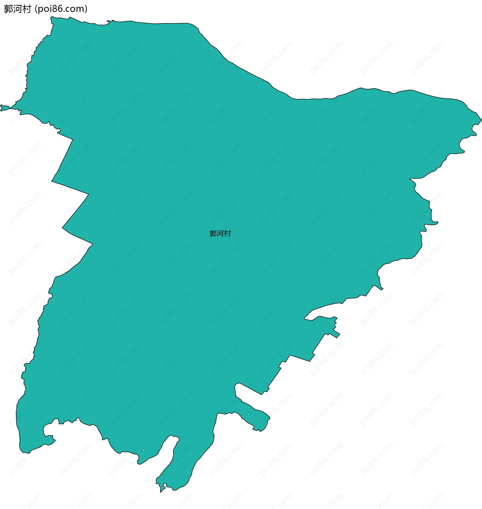 郭河村边界地图